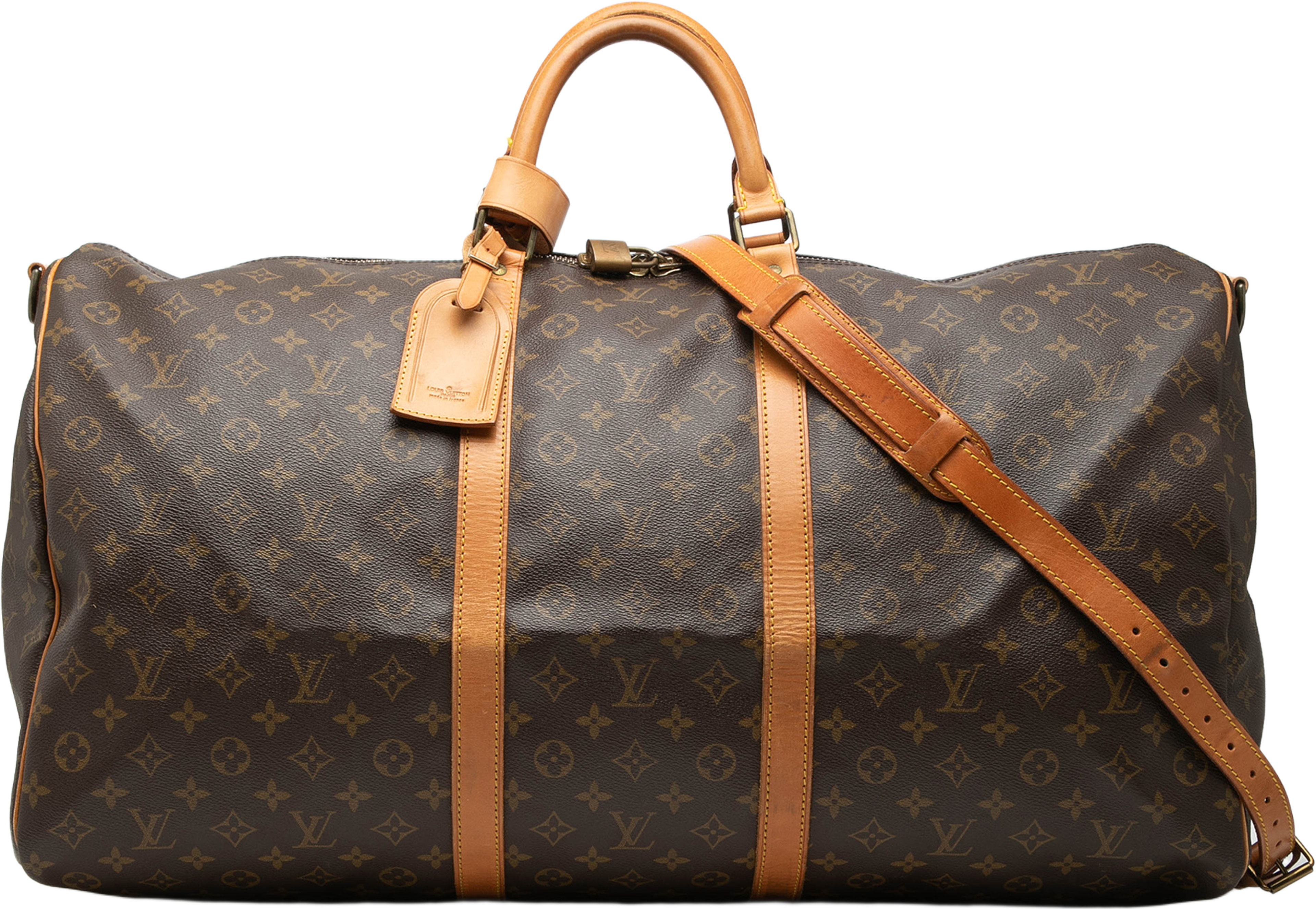 Louis Vuitton Monogram Keepall Bandouliere 60, från Luxclusif, i färgen brown. Klicka för att öppna bilden i stort format