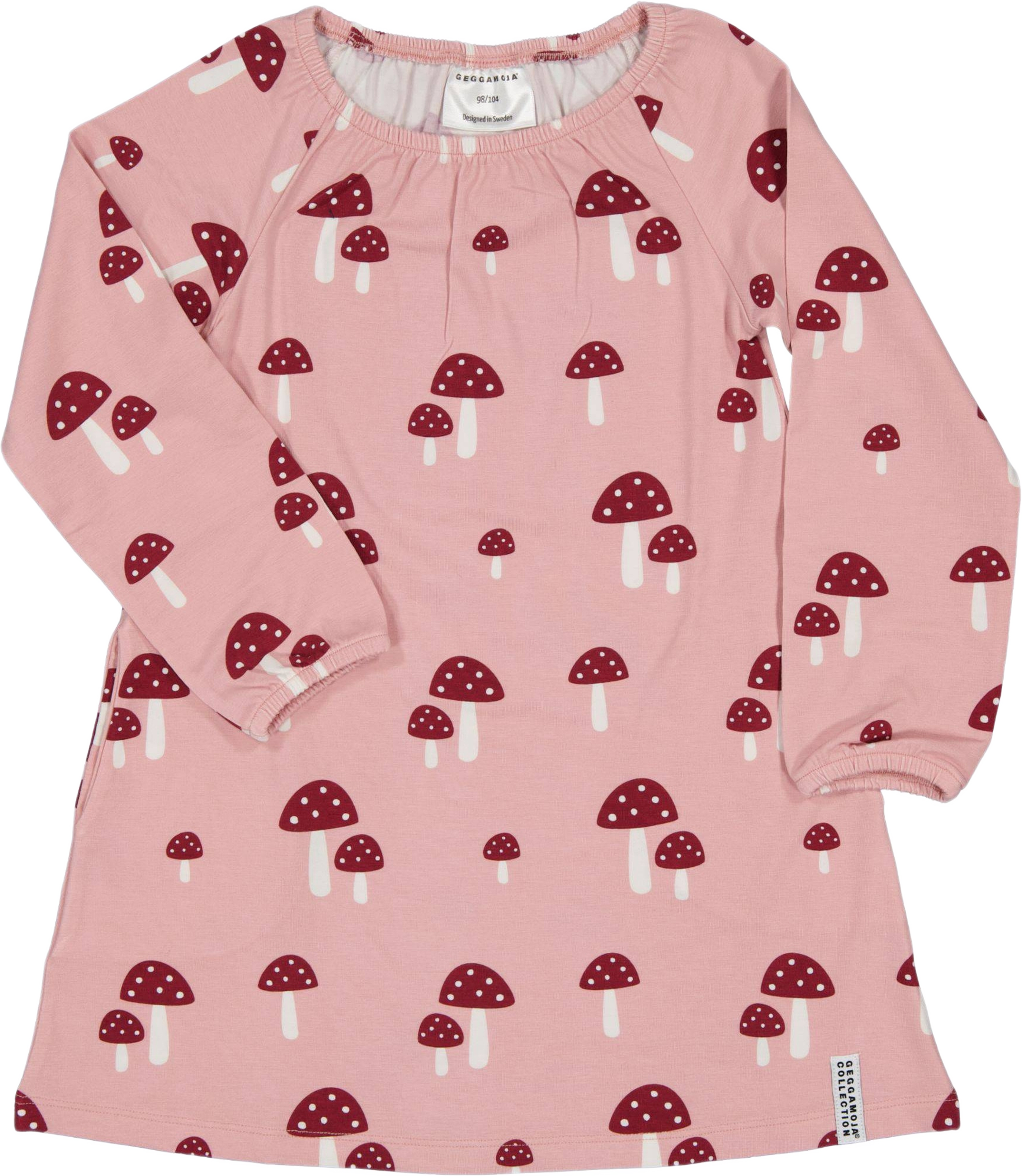 Singoallaklänning Bambu, från Geggamoja, i färgen pink mushroom. Klicka för att öppna bilden i stort format