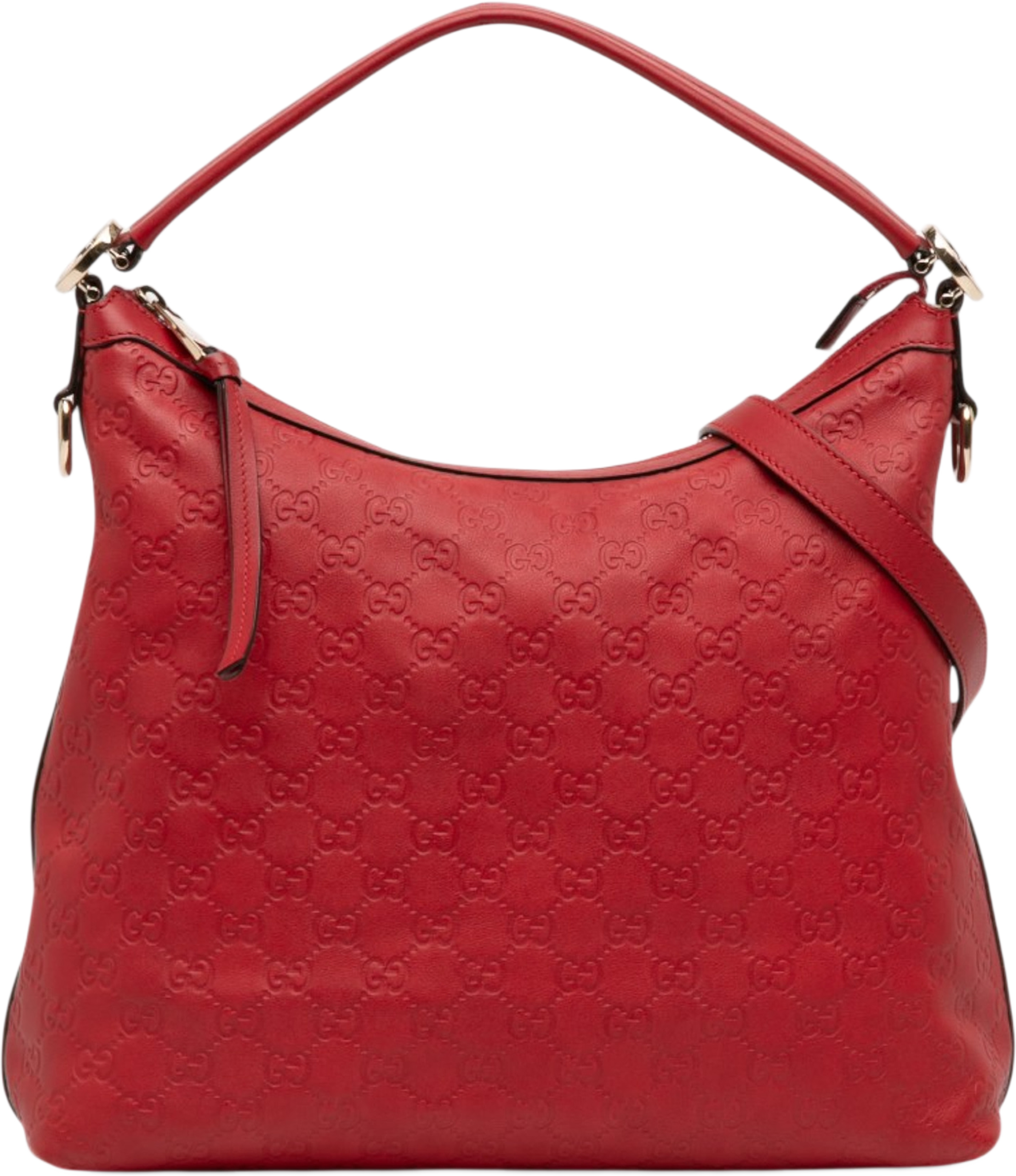 Gucci Small Guccissima Miss Gg Hobo, från Luxclusif, i färgen red. Klicka för att öppna bilden i stort format
