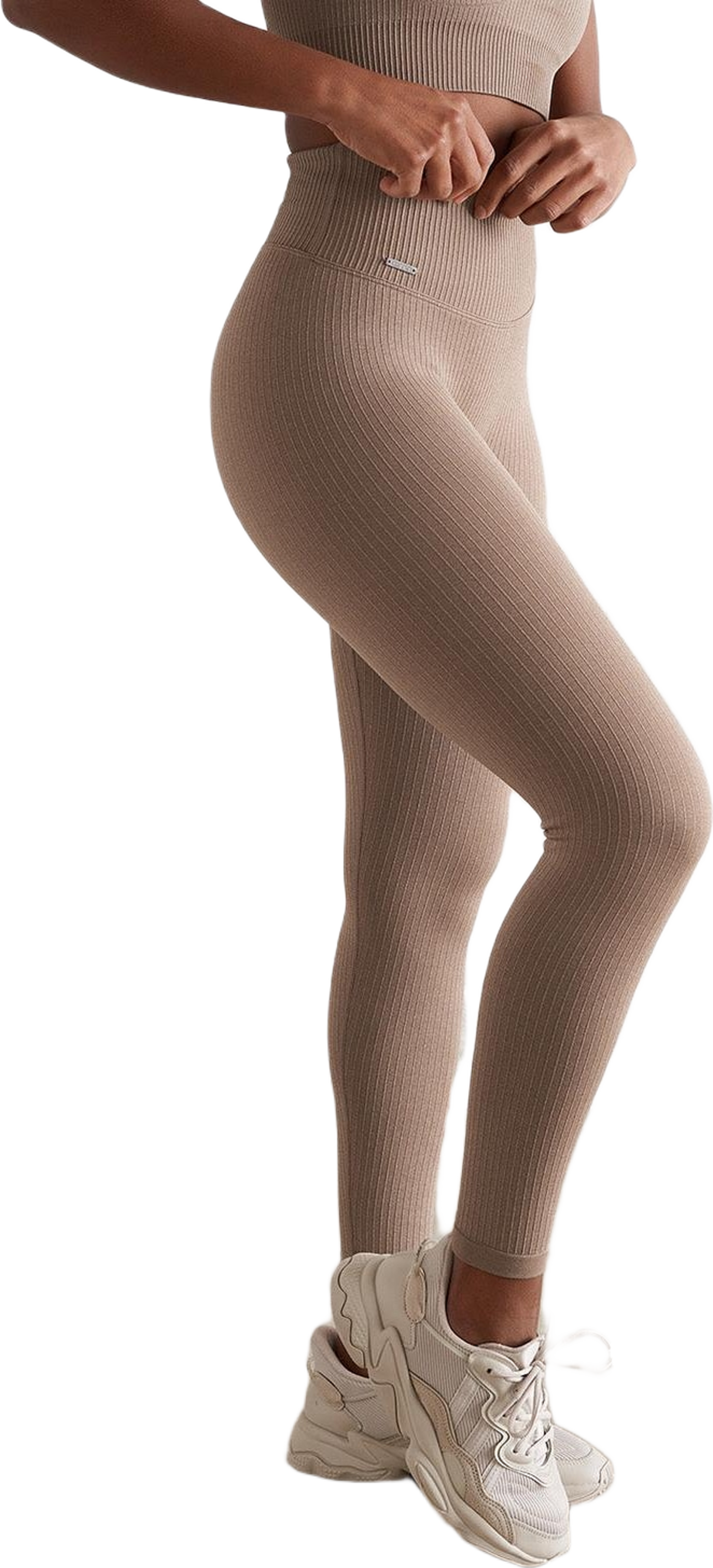 Espresso Ribbed Seamless Tights