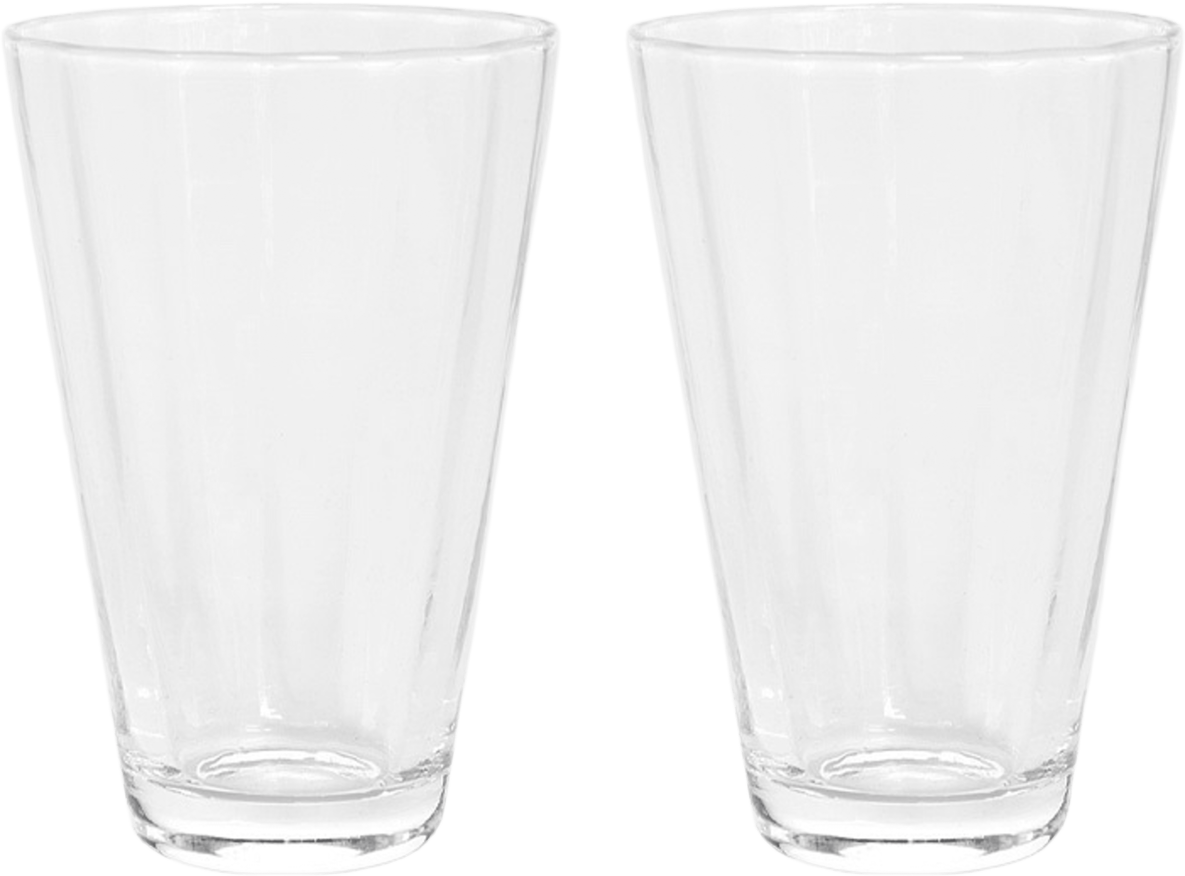 Yuka Groove Glass - Pack Of 2, från OYOY Living, i färgen clear. Klicka för att öppna bilden i stort format