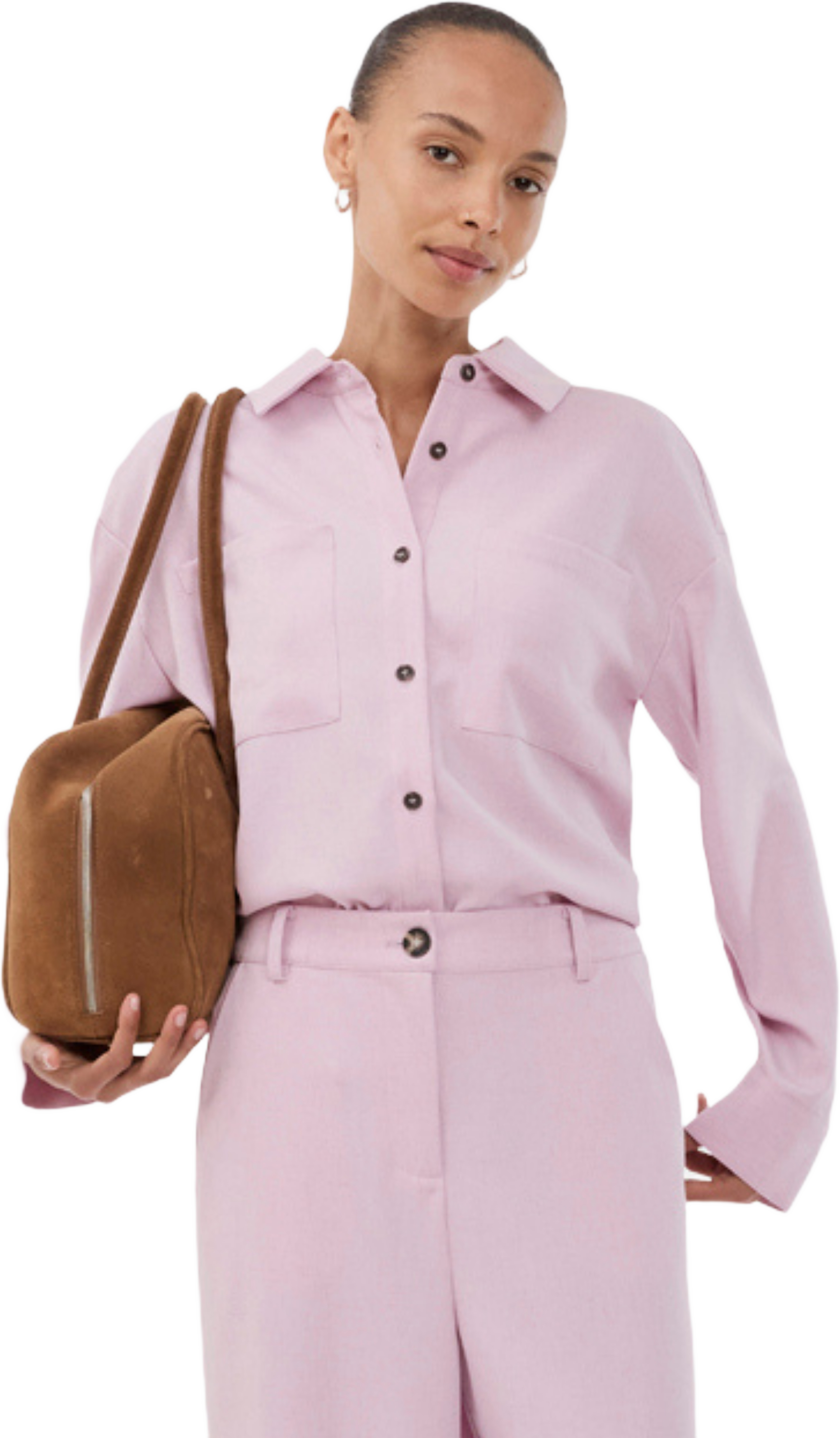 Sophiemd Shirt, från Modström, i färgen pink melange. Klicka för att öppna bilden i stort format