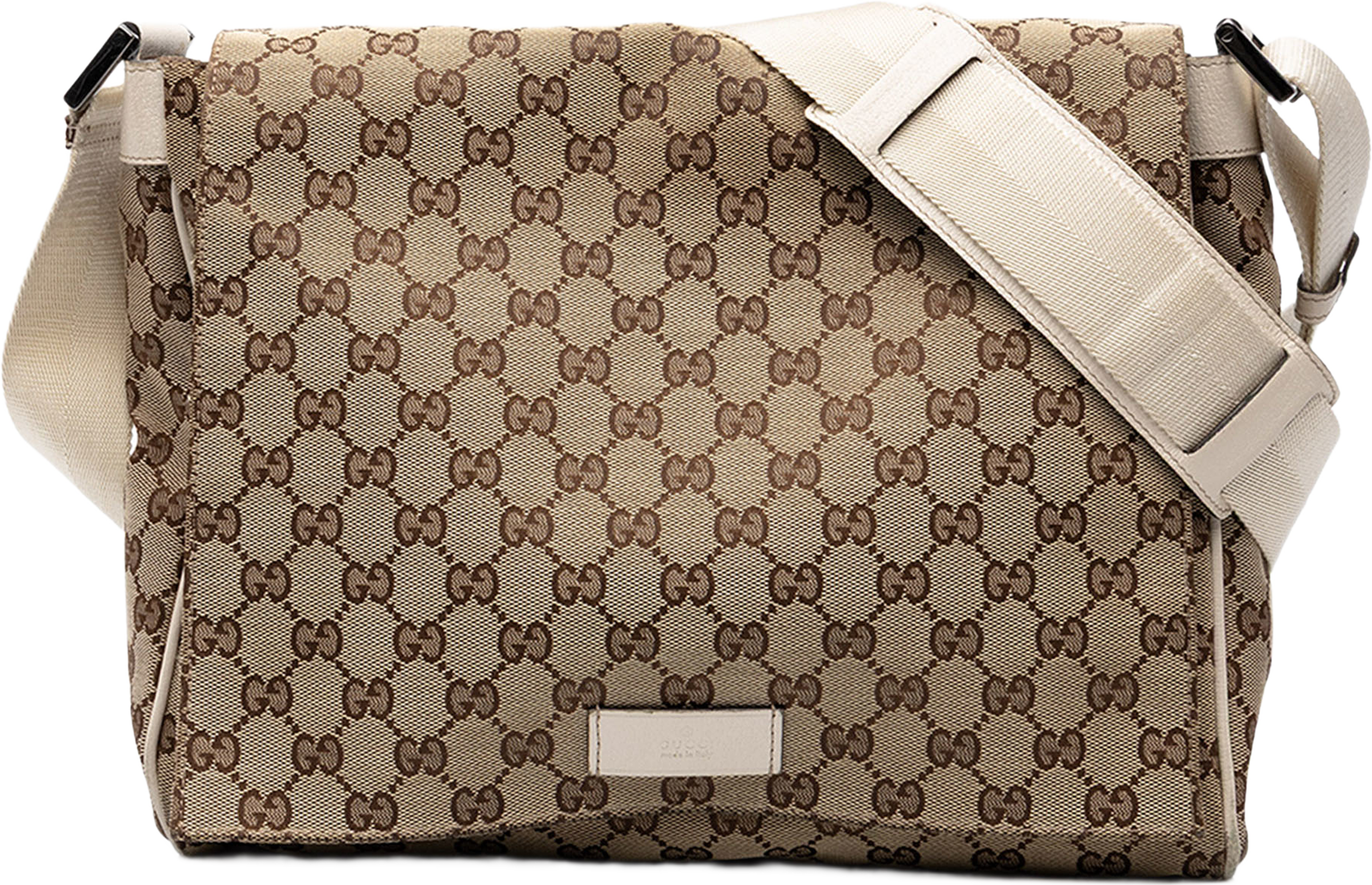 Gucci Gg Canvas Crossbody, från Luxclusif, i färgen beige. Klicka för att öppna bilden i stort format