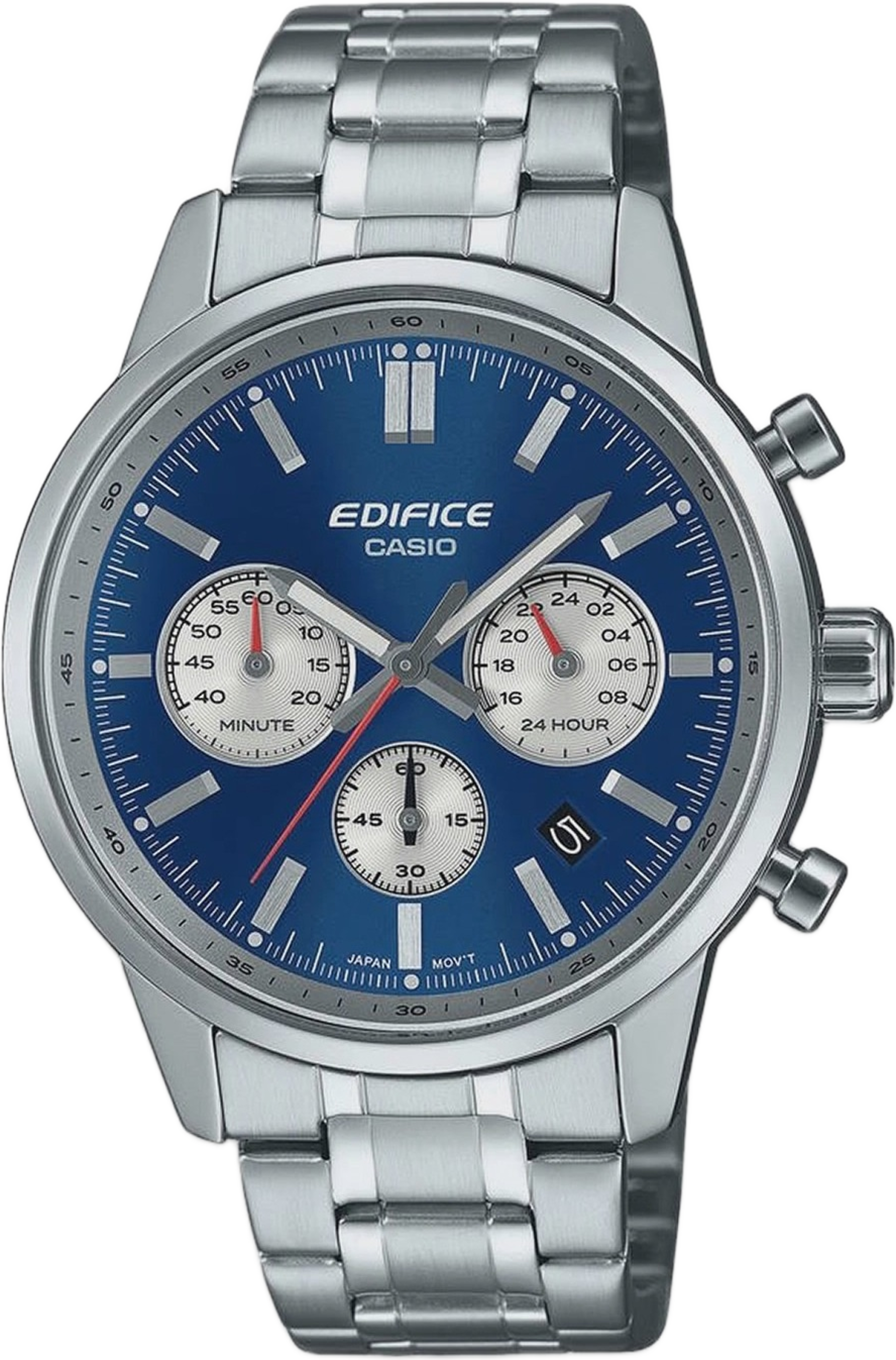 Casio Edifice Blå/silver, Stållänk - Efr-575d-2aef, från Casio, i färgen 1. Klicka för att öppna bilden i stort format