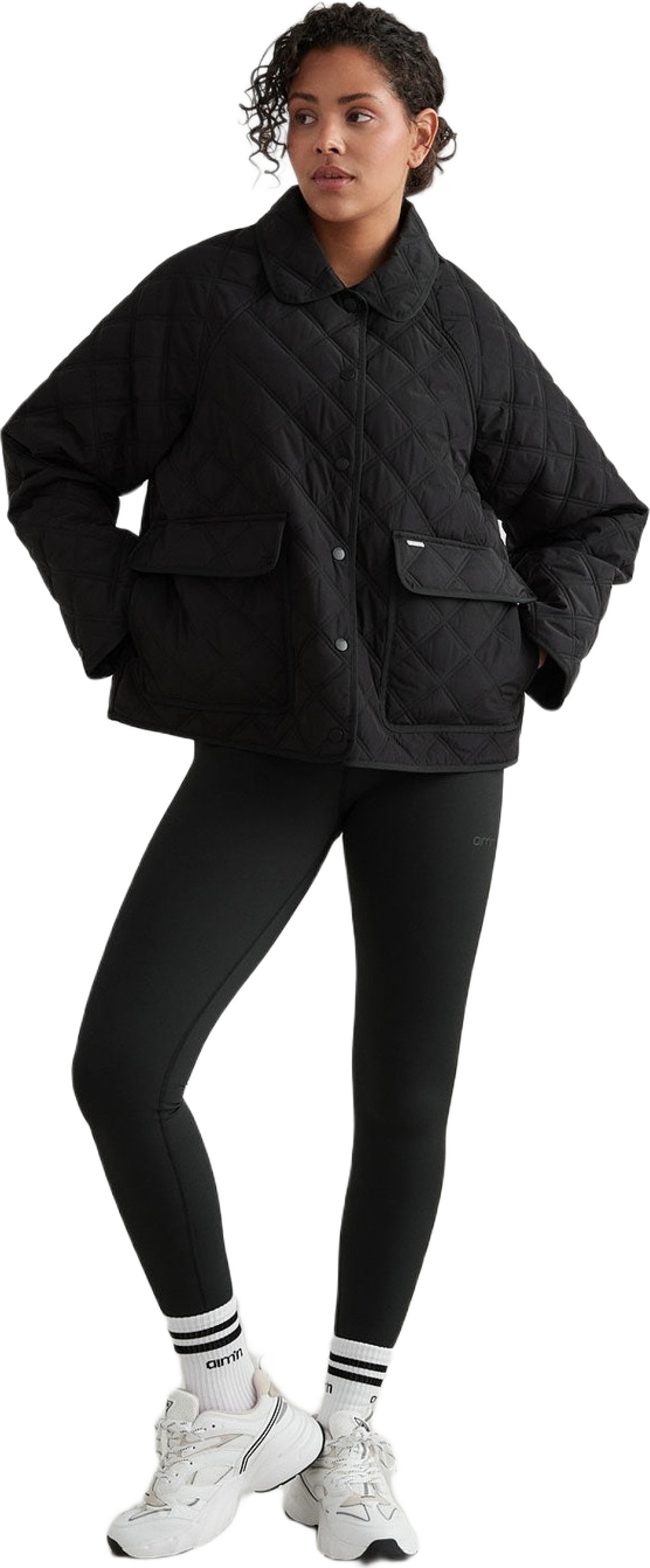 Black Quilted Femme Jacket