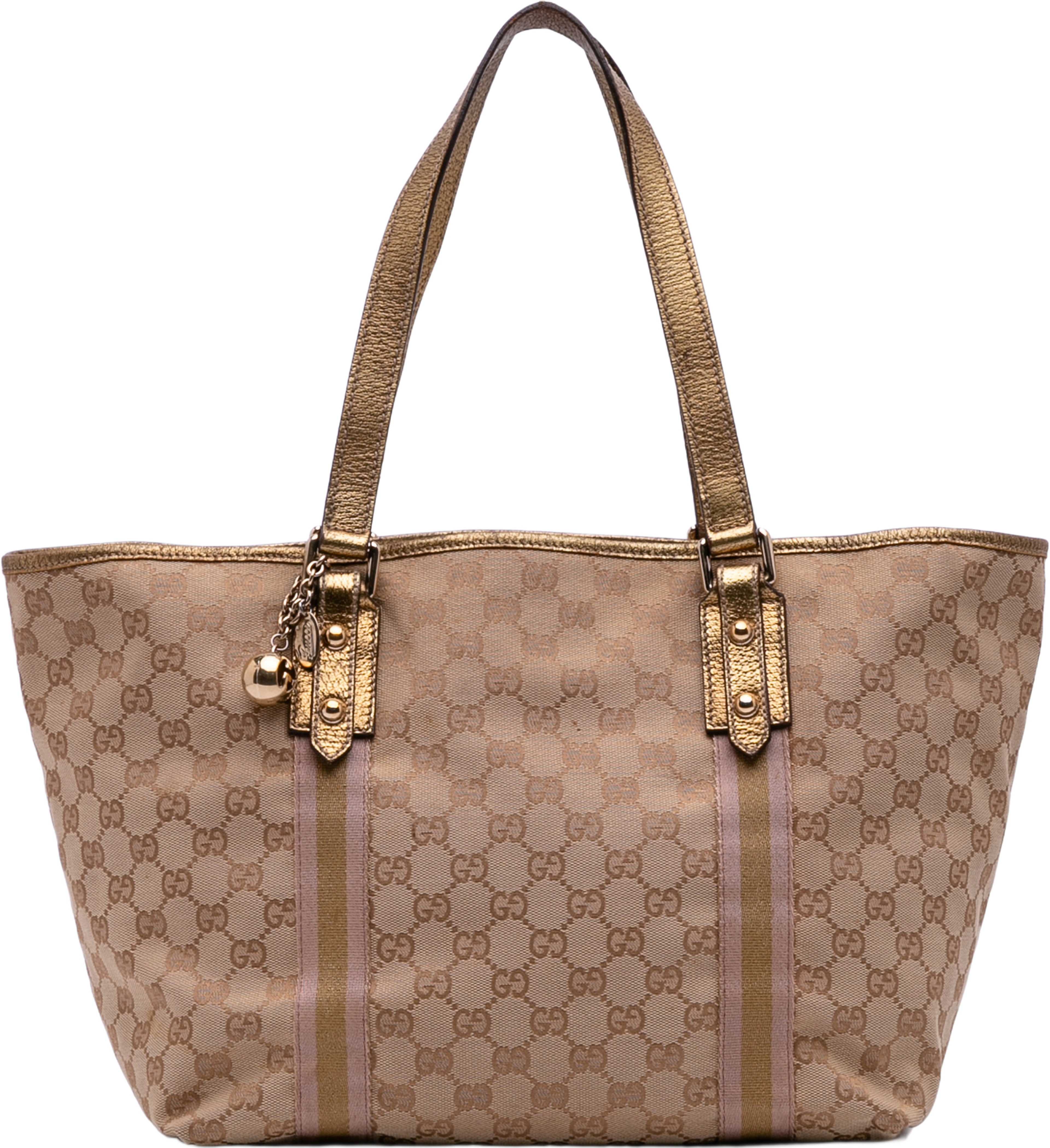 Gucci Gg Canvas Jolicoeur Tote, från Luxclusif, i färgen beige. Klicka för att öppna bilden i stort format