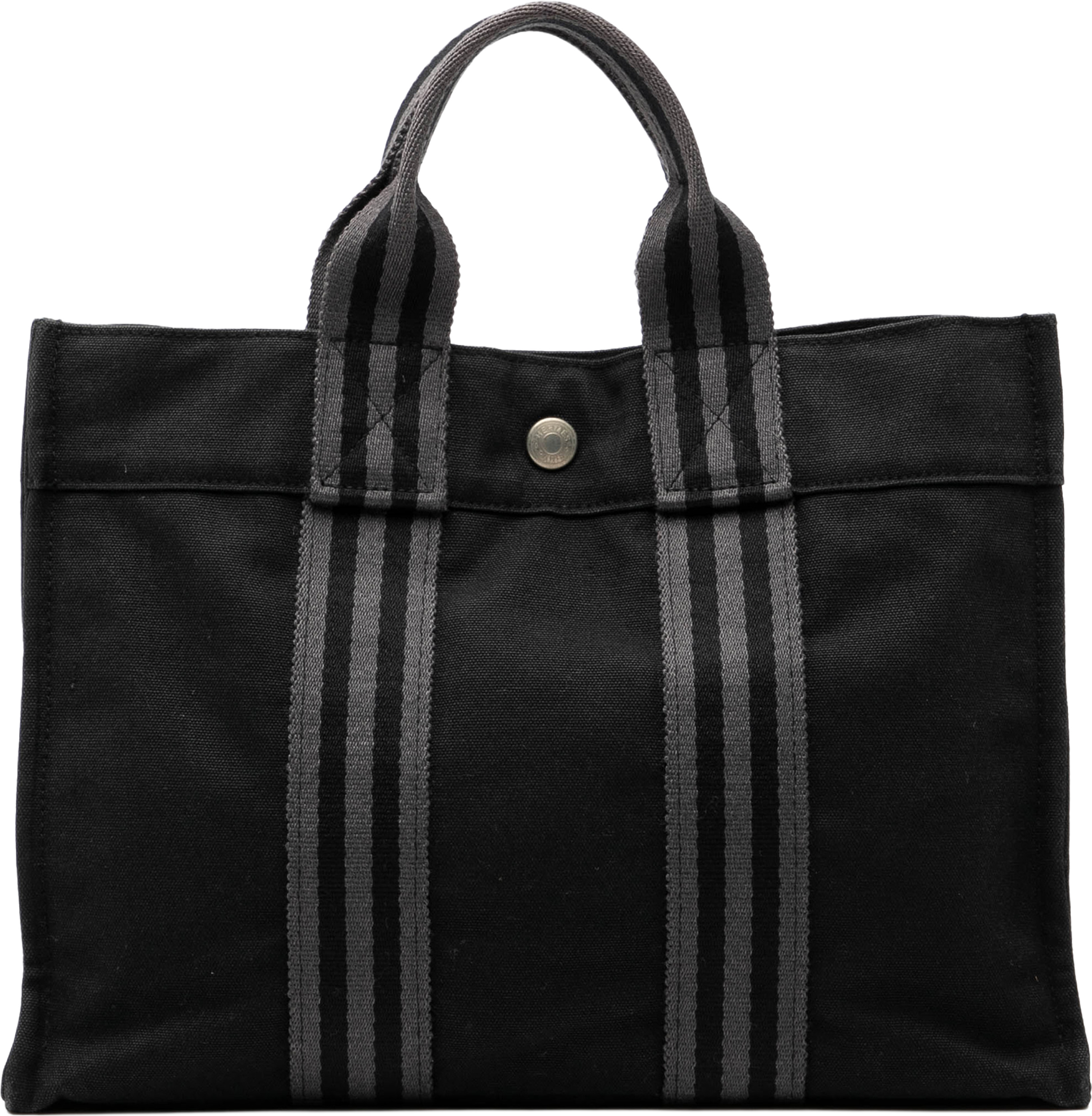 Hermès Canvas Fourre Tout Pm, från Luxclusif, i färgen black. Klicka för att öppna bilden i stort format