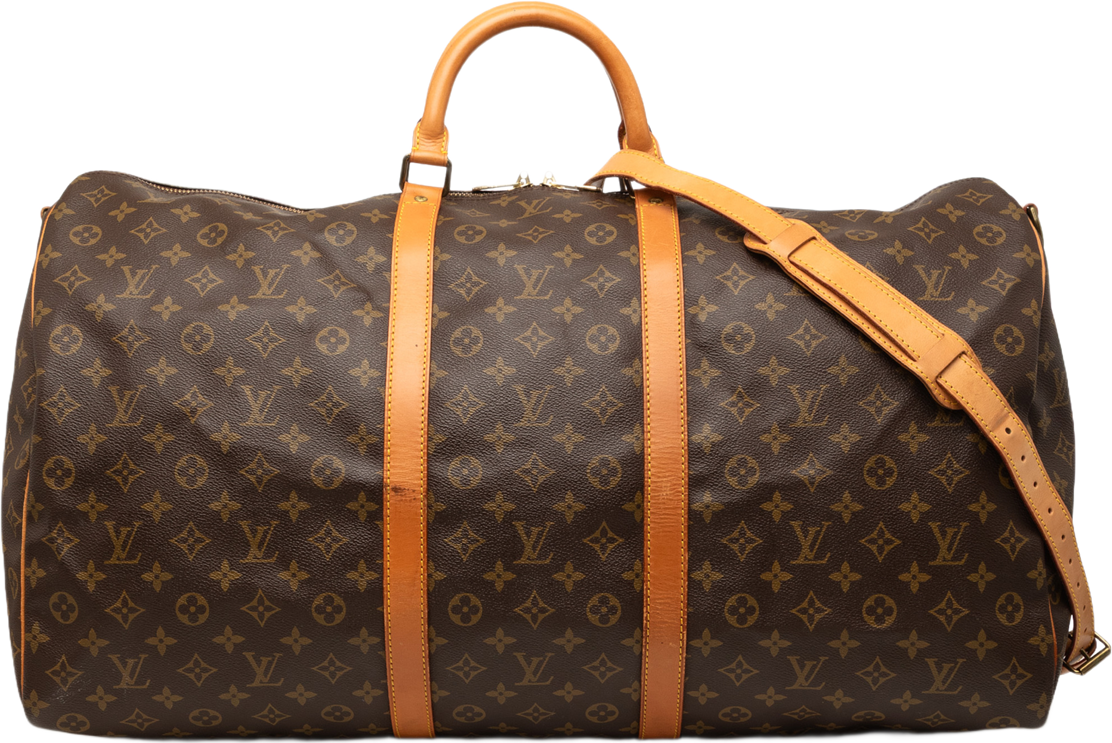 Louis Vuitton Monogram Keepall Bandouliere 60, från Luxclusif, i färgen brown. Klicka för att öppna bilden i stort format