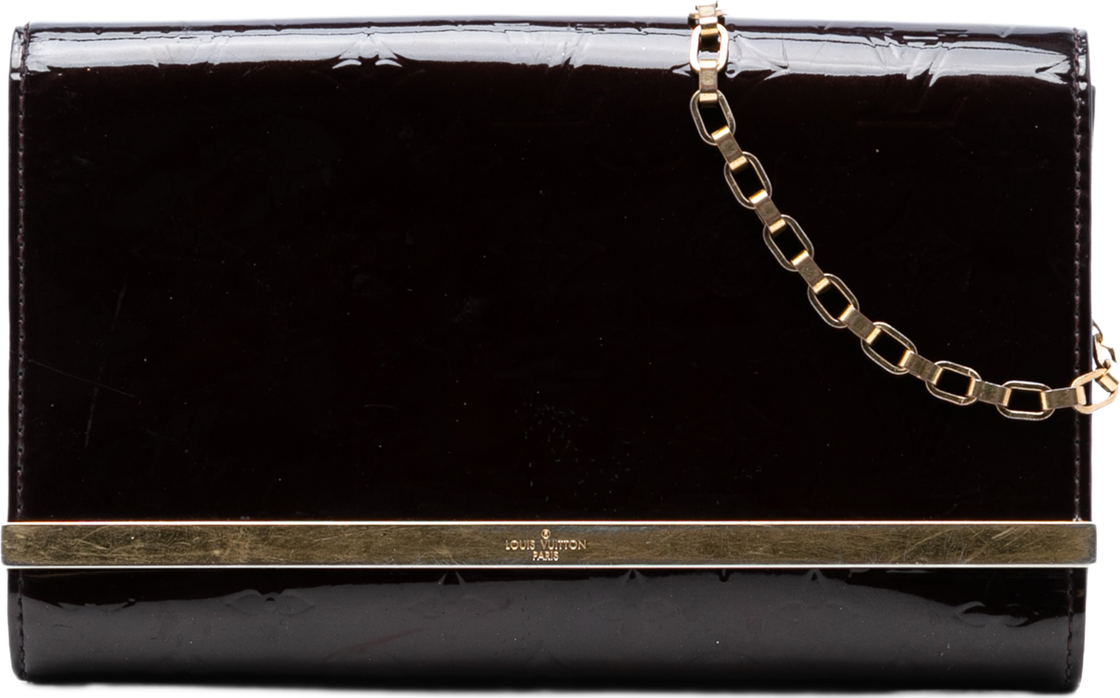 Louis Vuitton Monogram Vernis Ana, från Luxclusif, i färgen purpur. Klicka för att öppna bilden i stort format