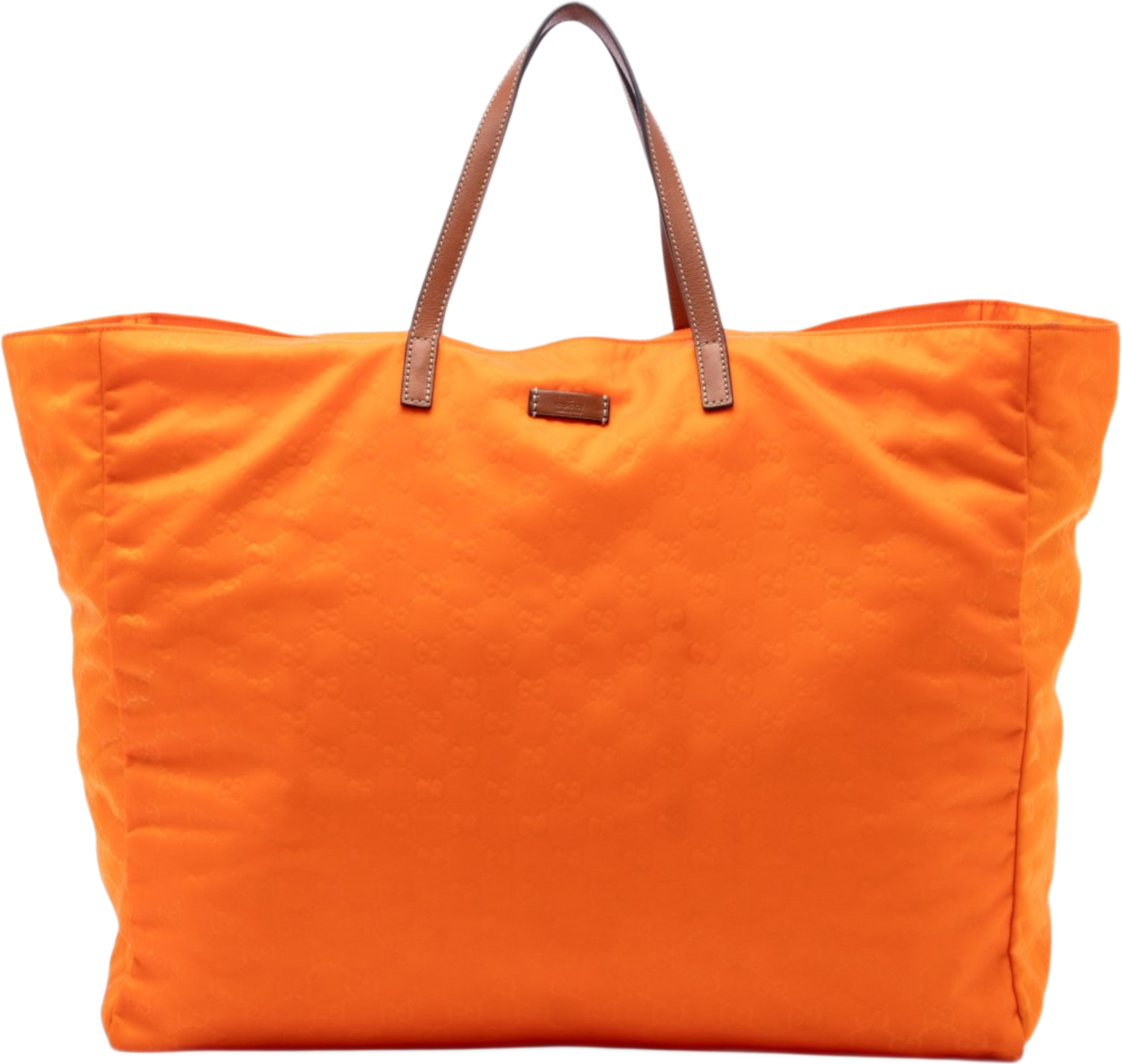 Gucci Gg Nylon Travel Bag, från Luxclusif, i färgen orange. Klicka för att öppna bilden i stort format