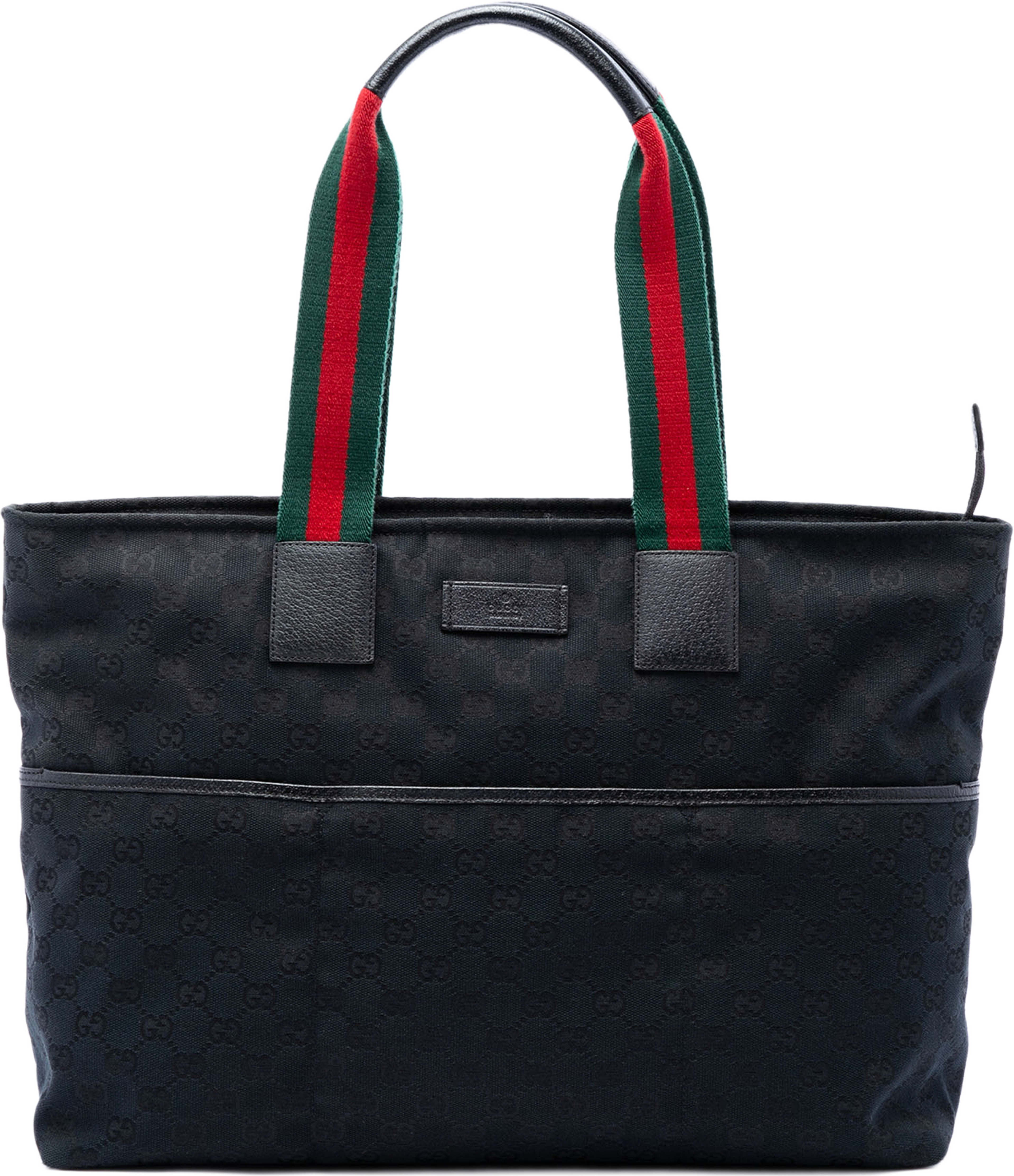 Gucci Gg Canvas Web Tote, från Luxclusif, i färgen blå. Klicka för att öppna bilden i stort format