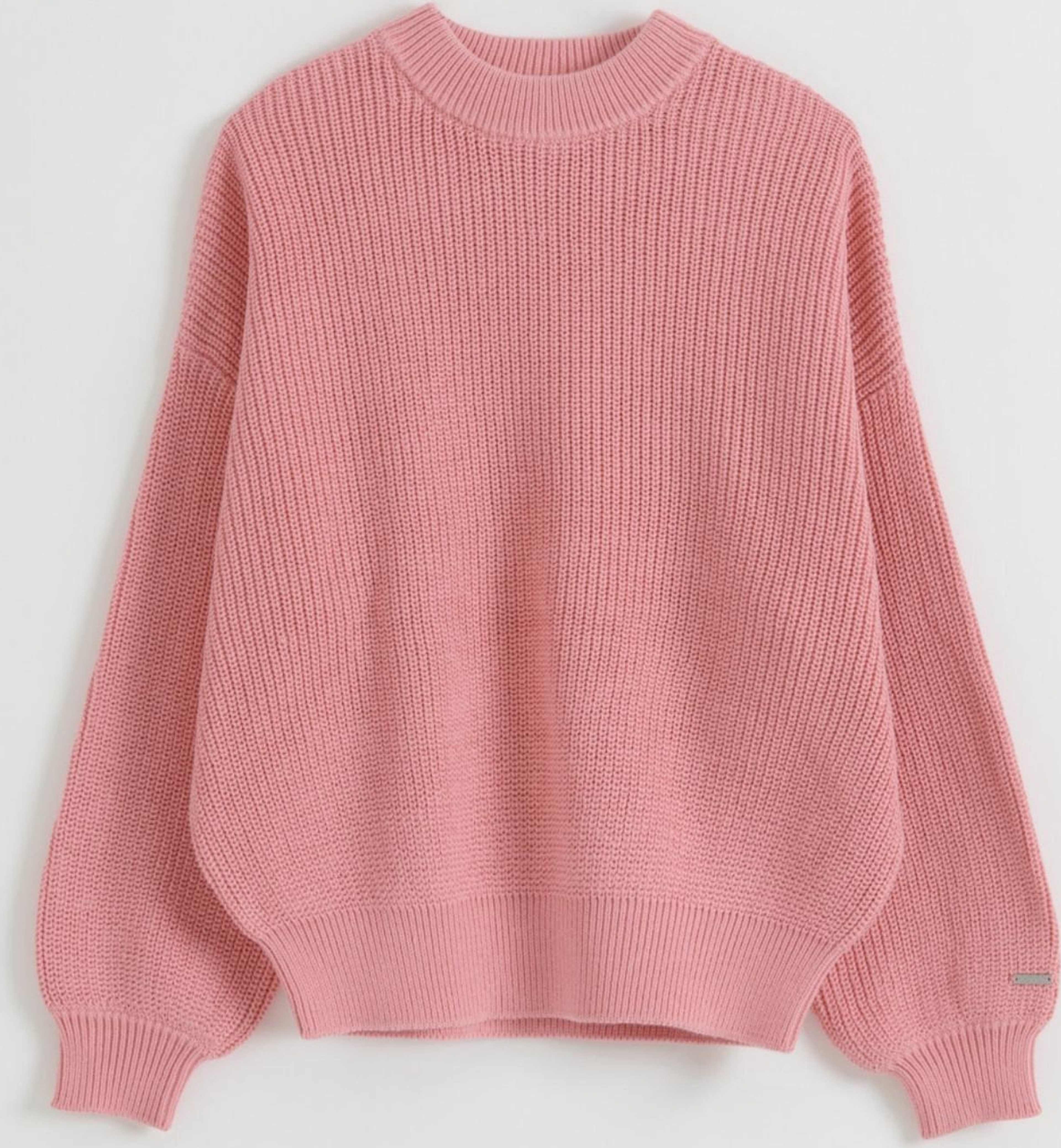 Knitted Sweatshirt, från aim'n, i färgen blush. Klicka för att öppna bilden i stort format