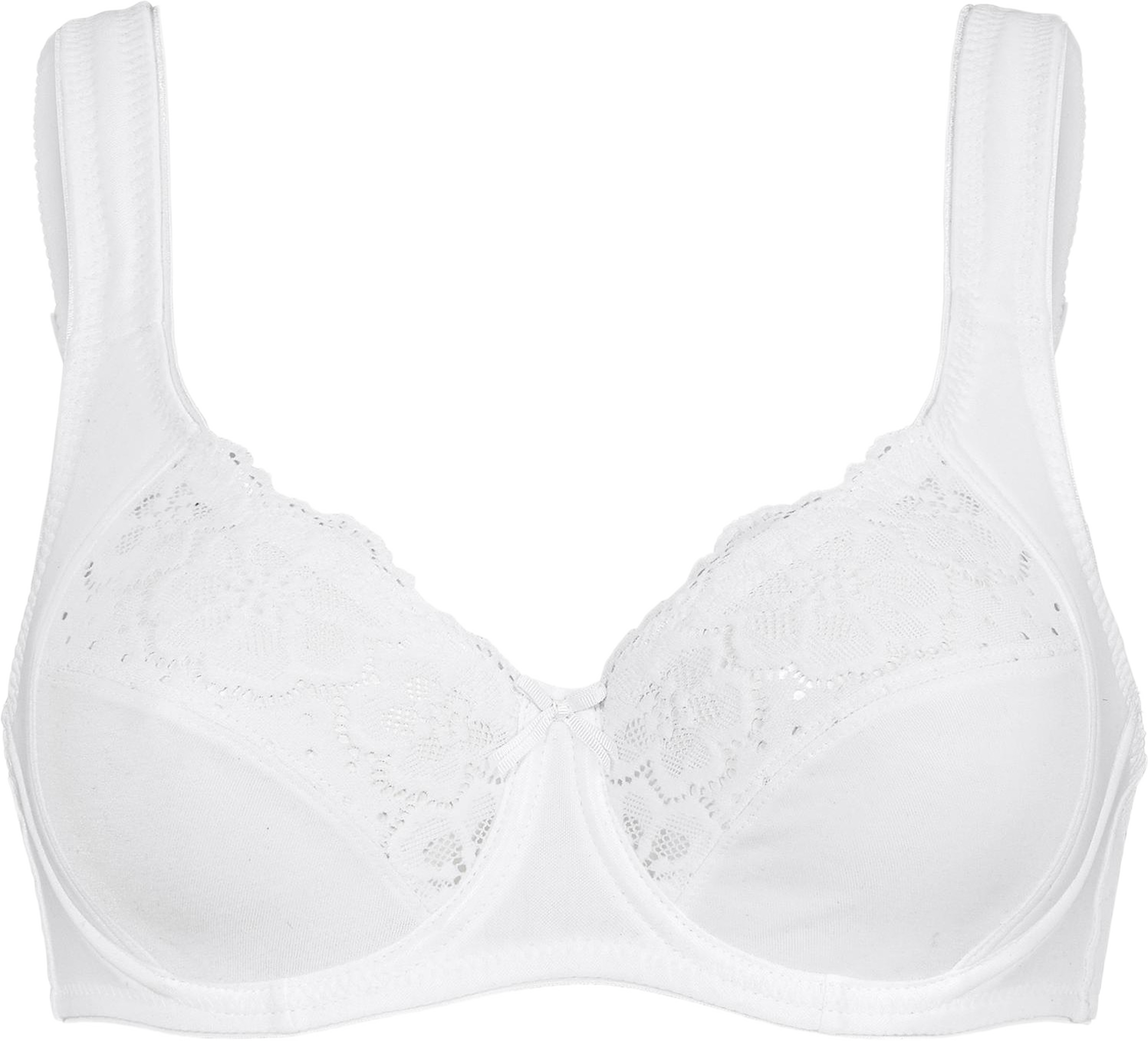 Cotton Bloom Bygel-bh, Organic Cotton, från Swegmark, i färgen white. Klicka för att öppna bilden i stort format