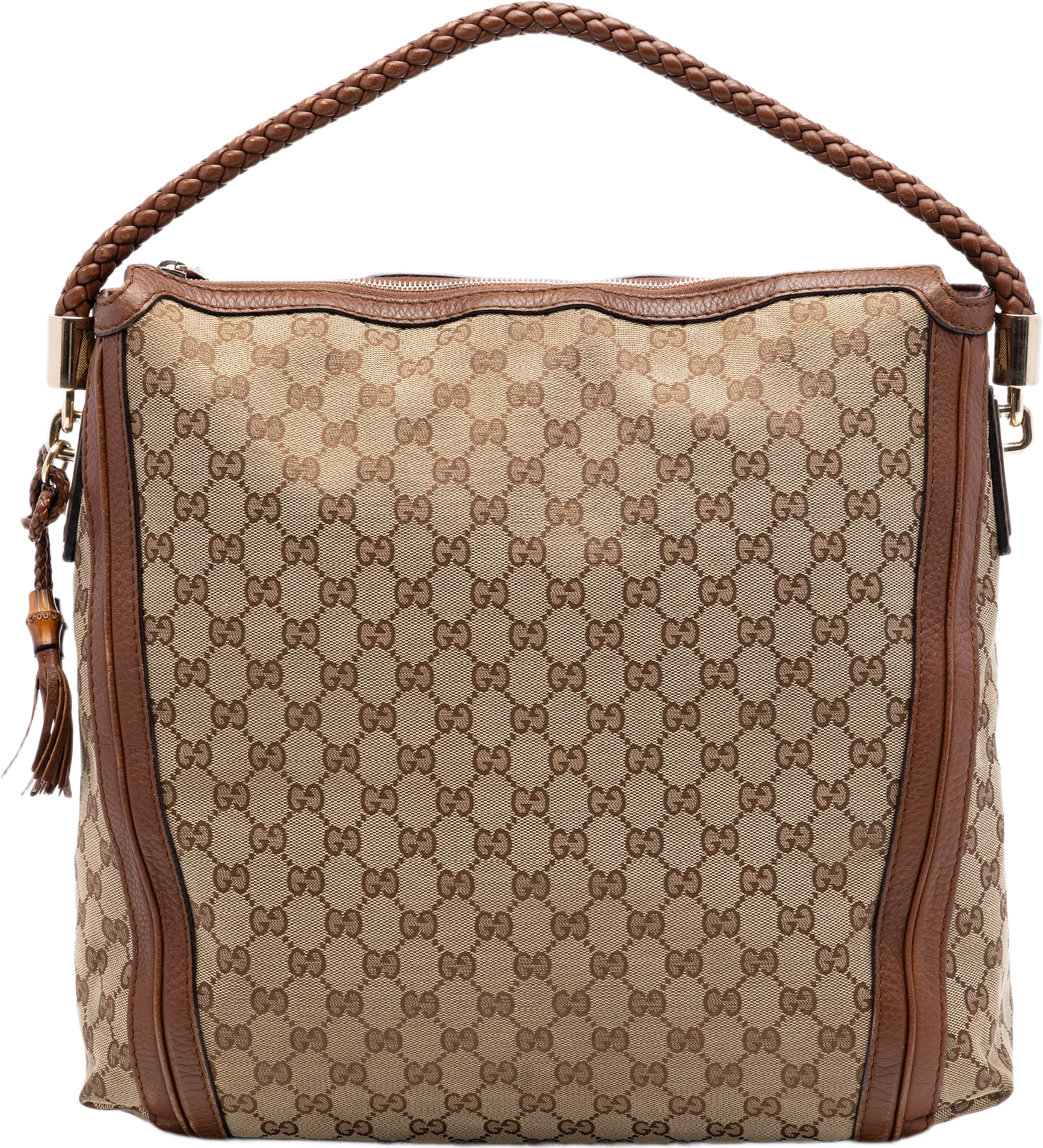 Gucci Large Gg Canvas Bella Tote, från Luxclusif, i färgen beige. Klicka för att öppna bilden i stort format