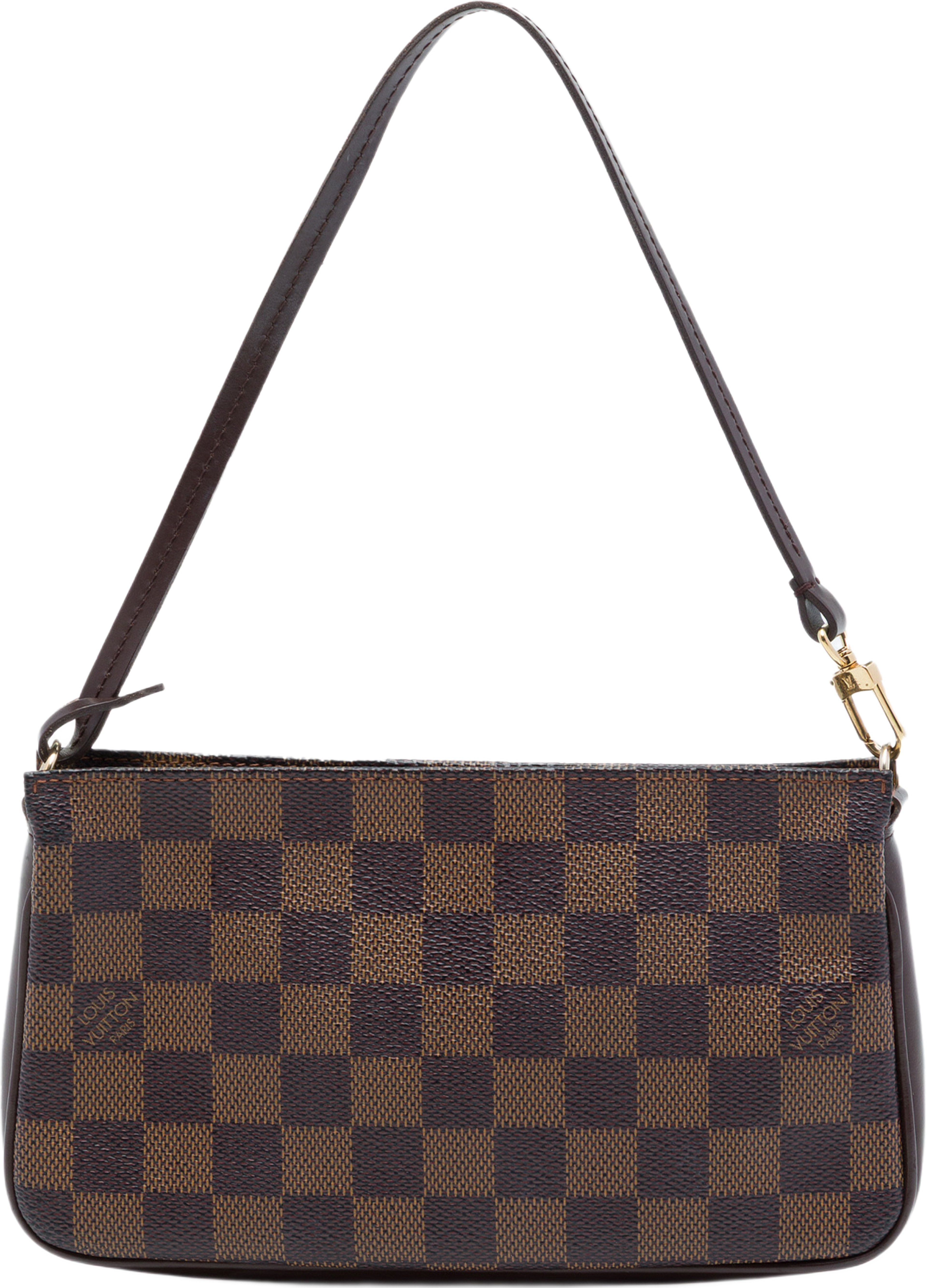 Louis Vuitton Damier Ebene Pochette Accessoires, från Luxclusif, i färgen brun. Klicka för att öppna bilden i stort format