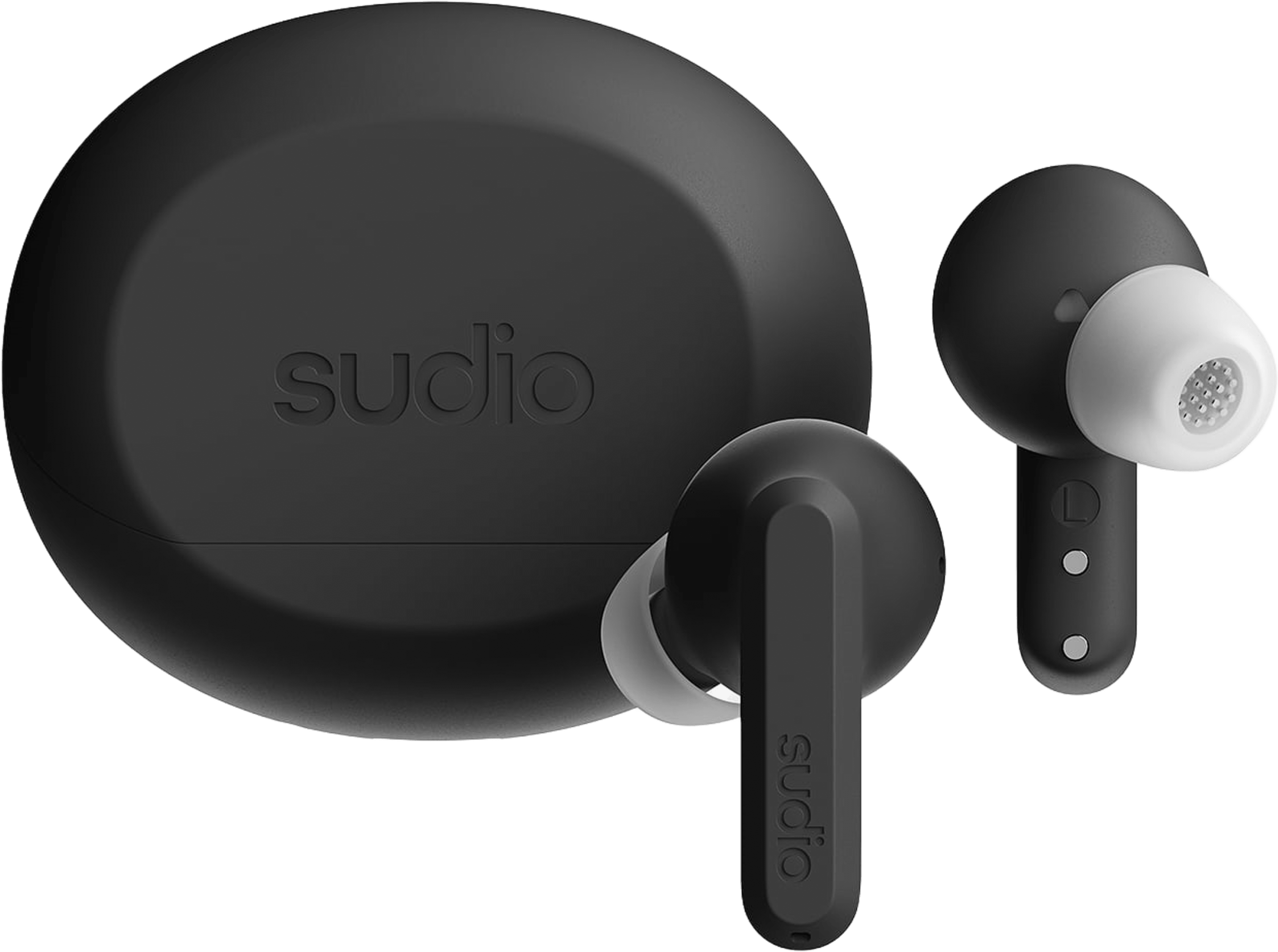 Sudio A3 Pro, från Sudio, i färgen cloudy black. Klicka för att öppna bilden i stort format