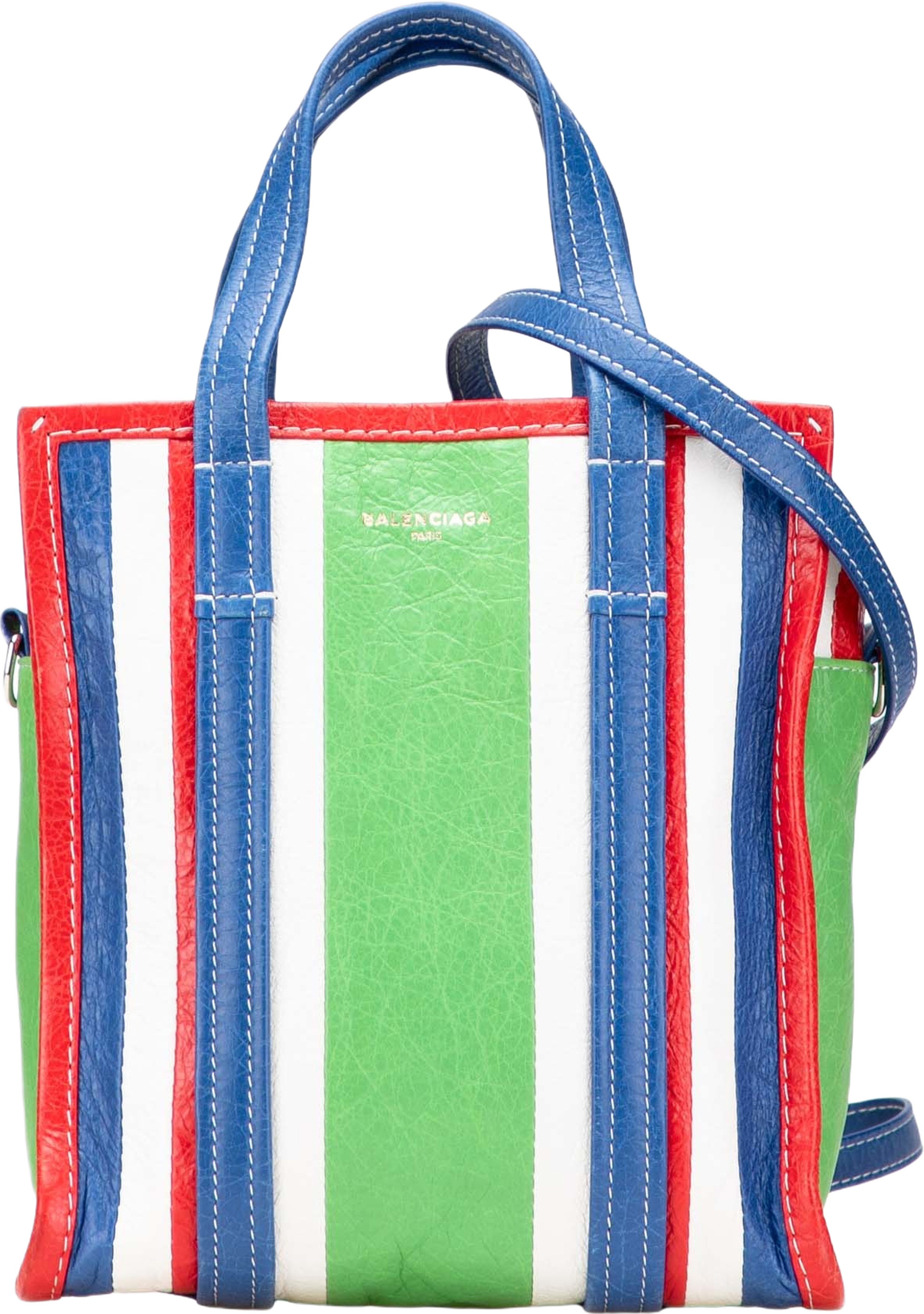 Balenciaga Xs Lambskin Bazar Shopper Tote, från Luxclusif, i färgen green. Klicka för att öppna bilden i stort format