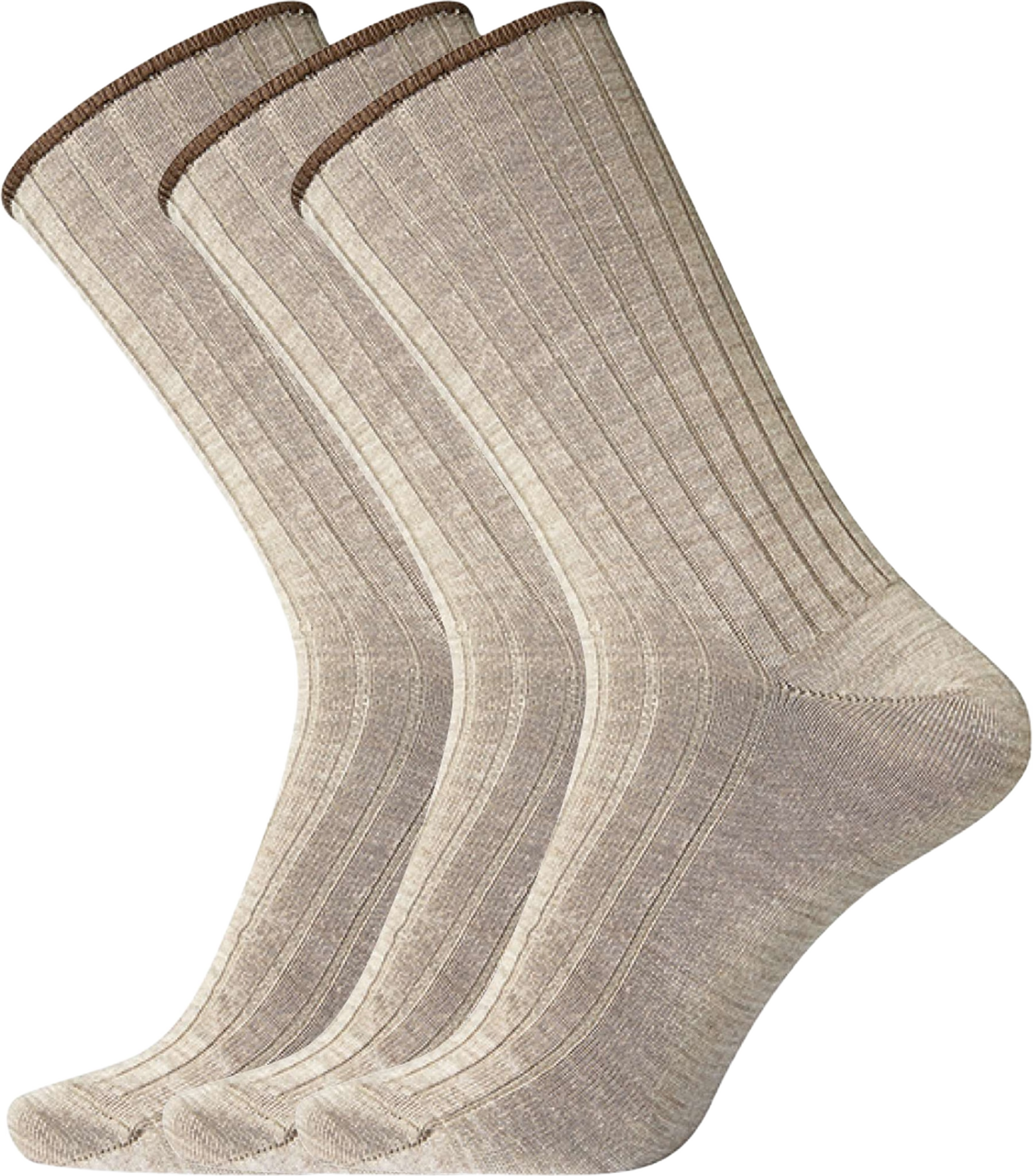 3-pack "no Elastic" Strumpor | Ull | Grå