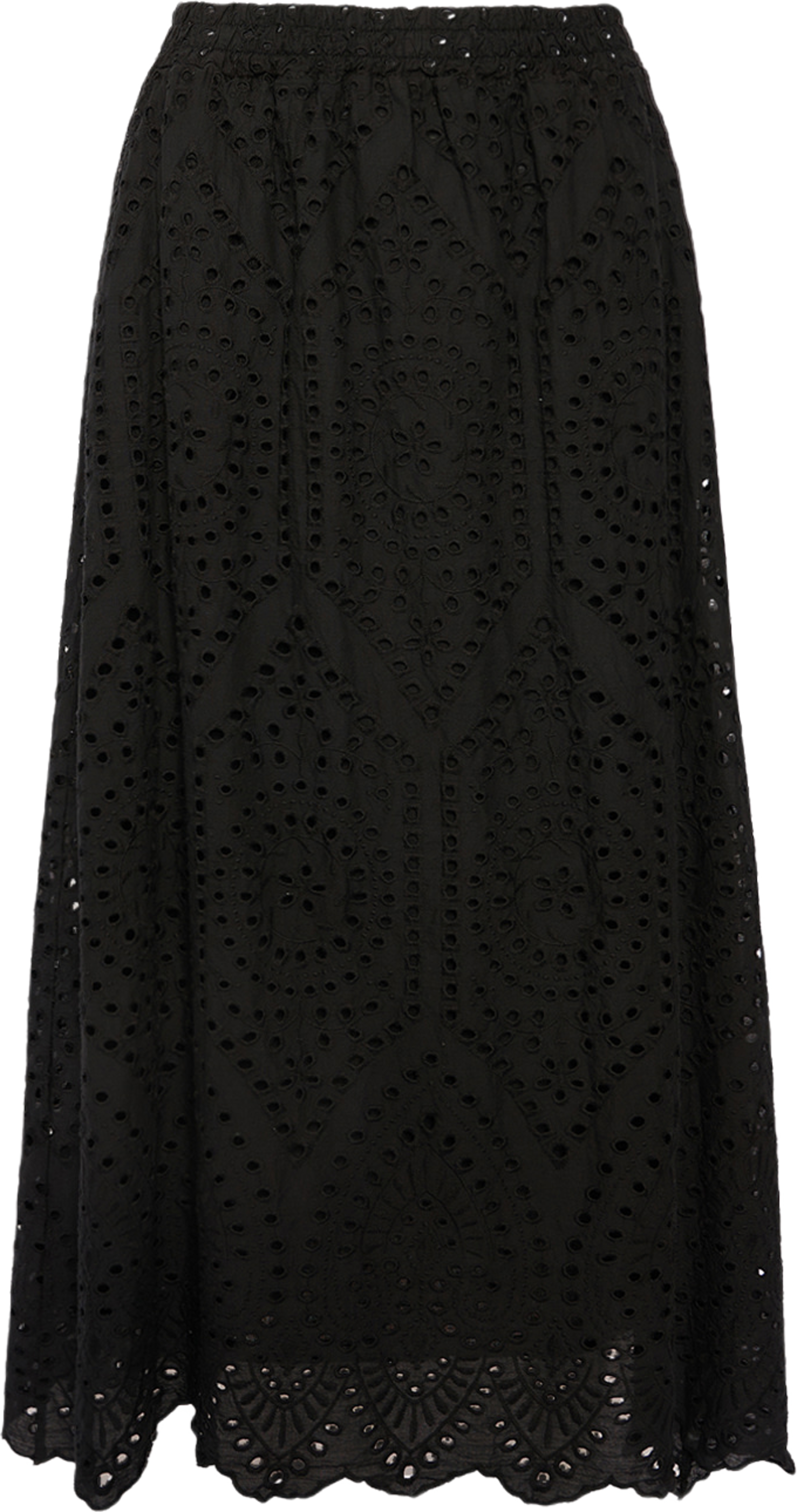 Dalia, Long Skirt, Cotton - Black