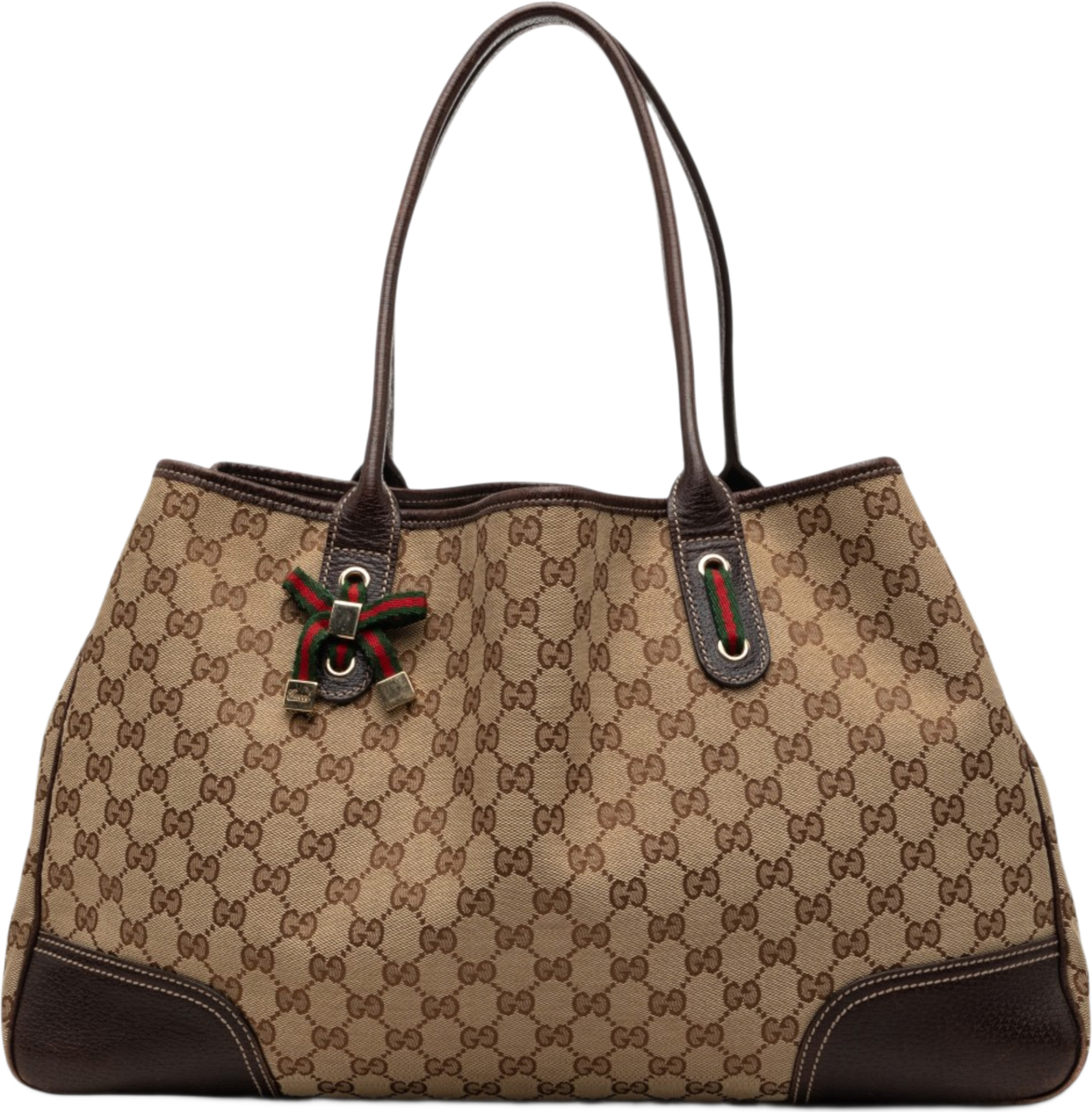 Gucci Gg Canvas Princy Tote, från Luxclusif, i färgen beige. Klicka för att öppna bilden i stort format