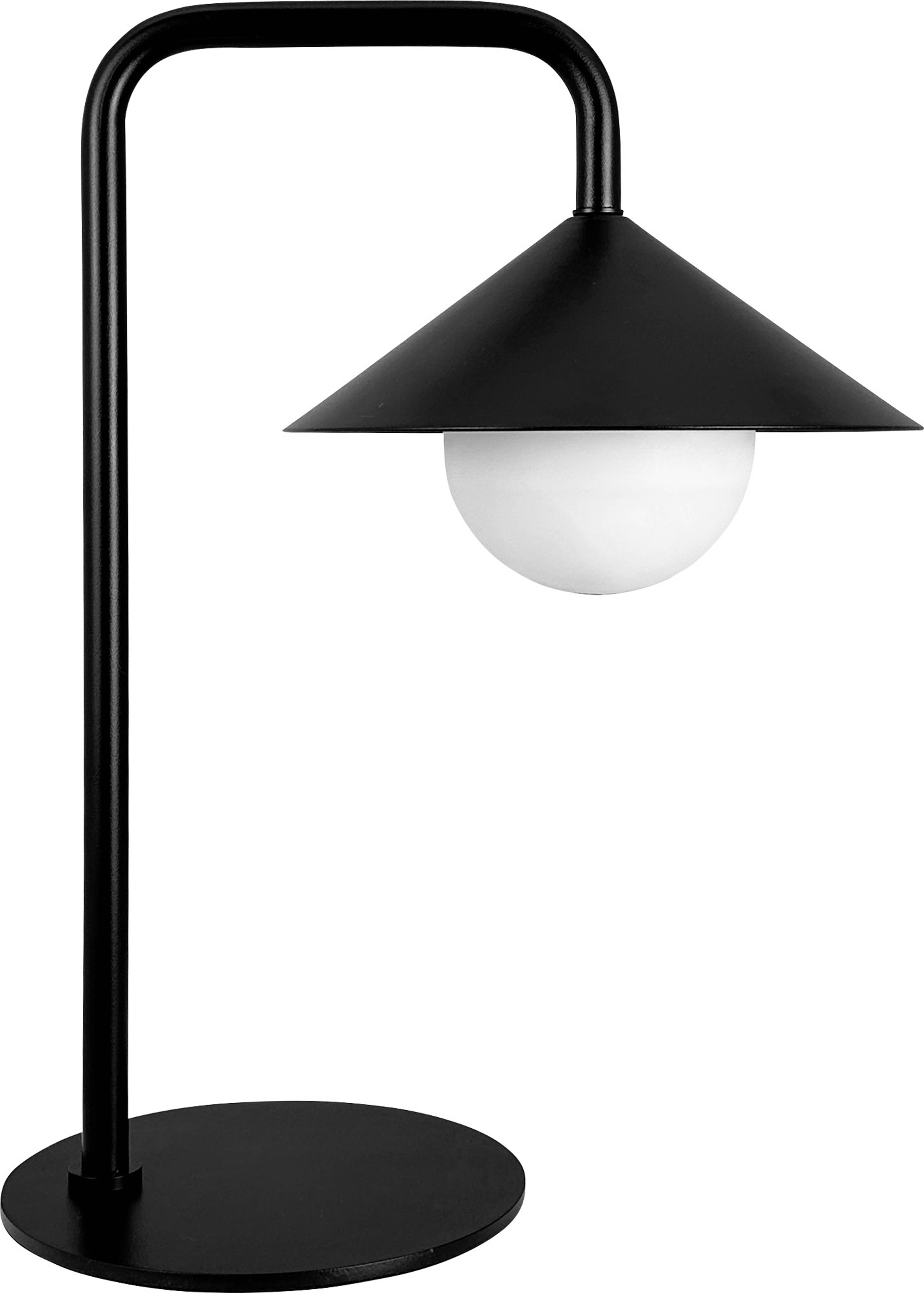 Nova Outdoor Table Lamp With Light Globe And Remote Control, från Dyberg Larsen, i färgen black. Klicka för att öppna bilden i stort format