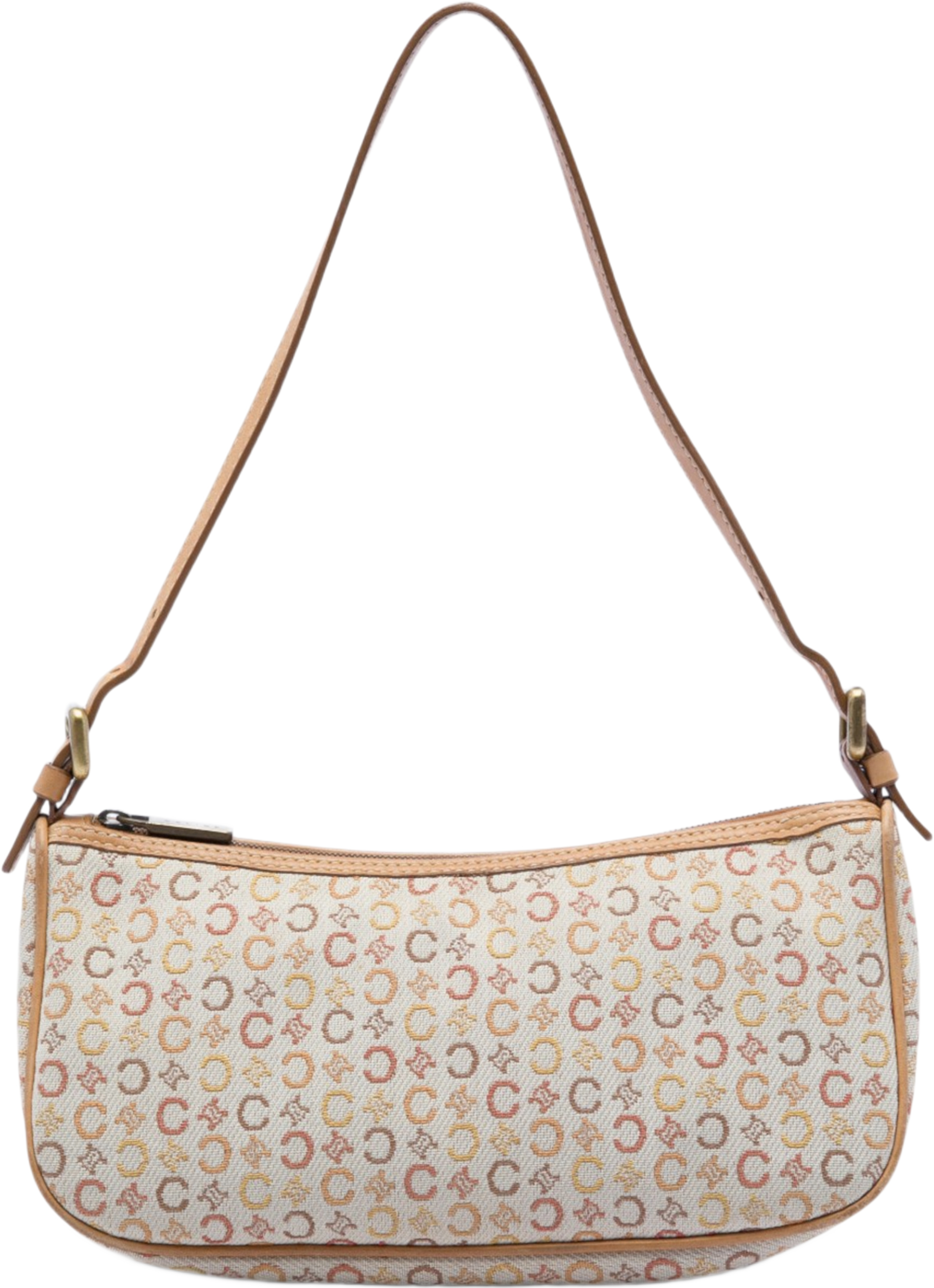 Celine C Macadam Canvas Shoulder Bag, från Luxclusif, i färgen brun. Klicka för att öppna bilden i stort format