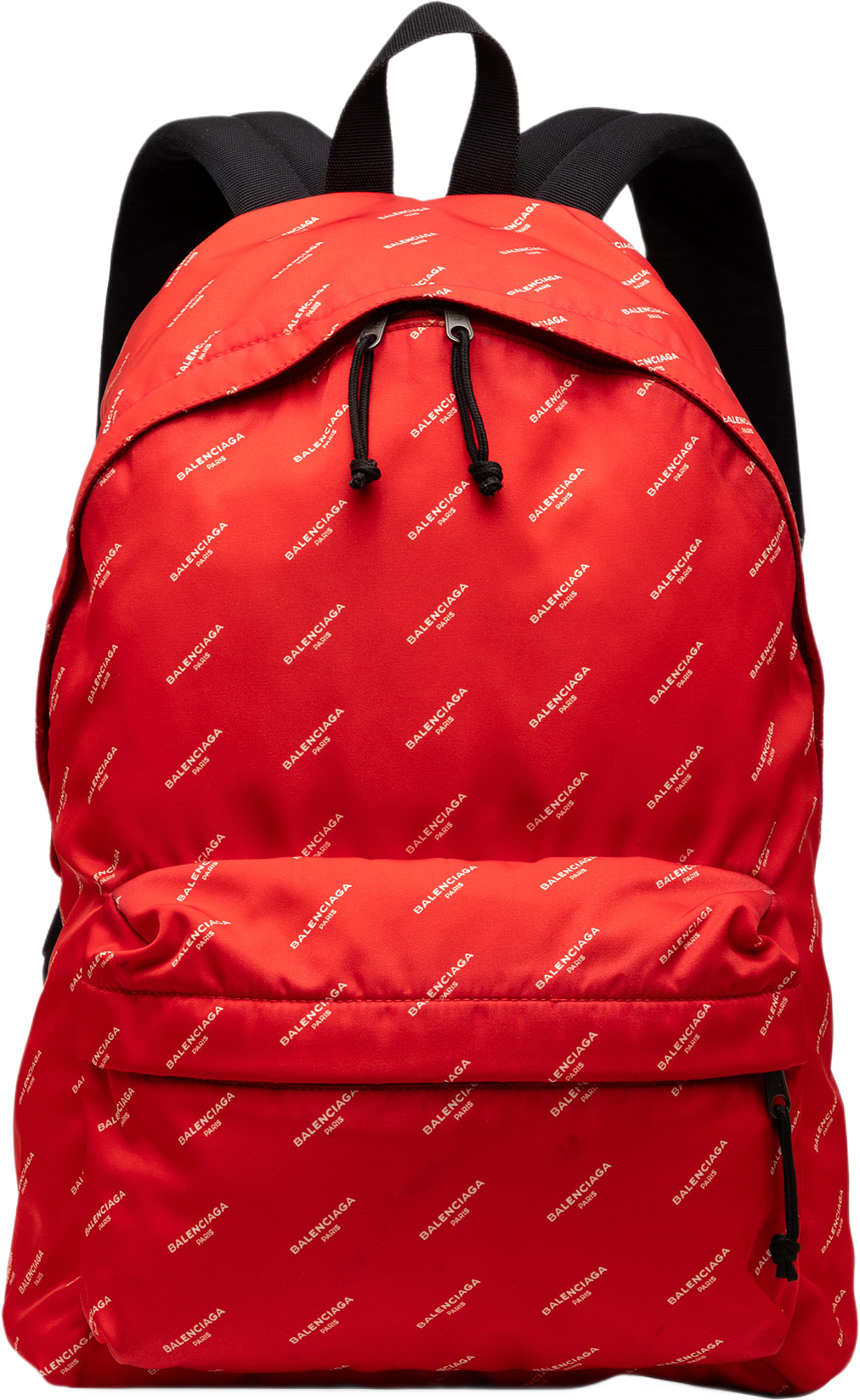 Balenciaga Nylon Explorer Backpack, från Luxclusif, i färgen red. Klicka för att öppna bilden i stort format