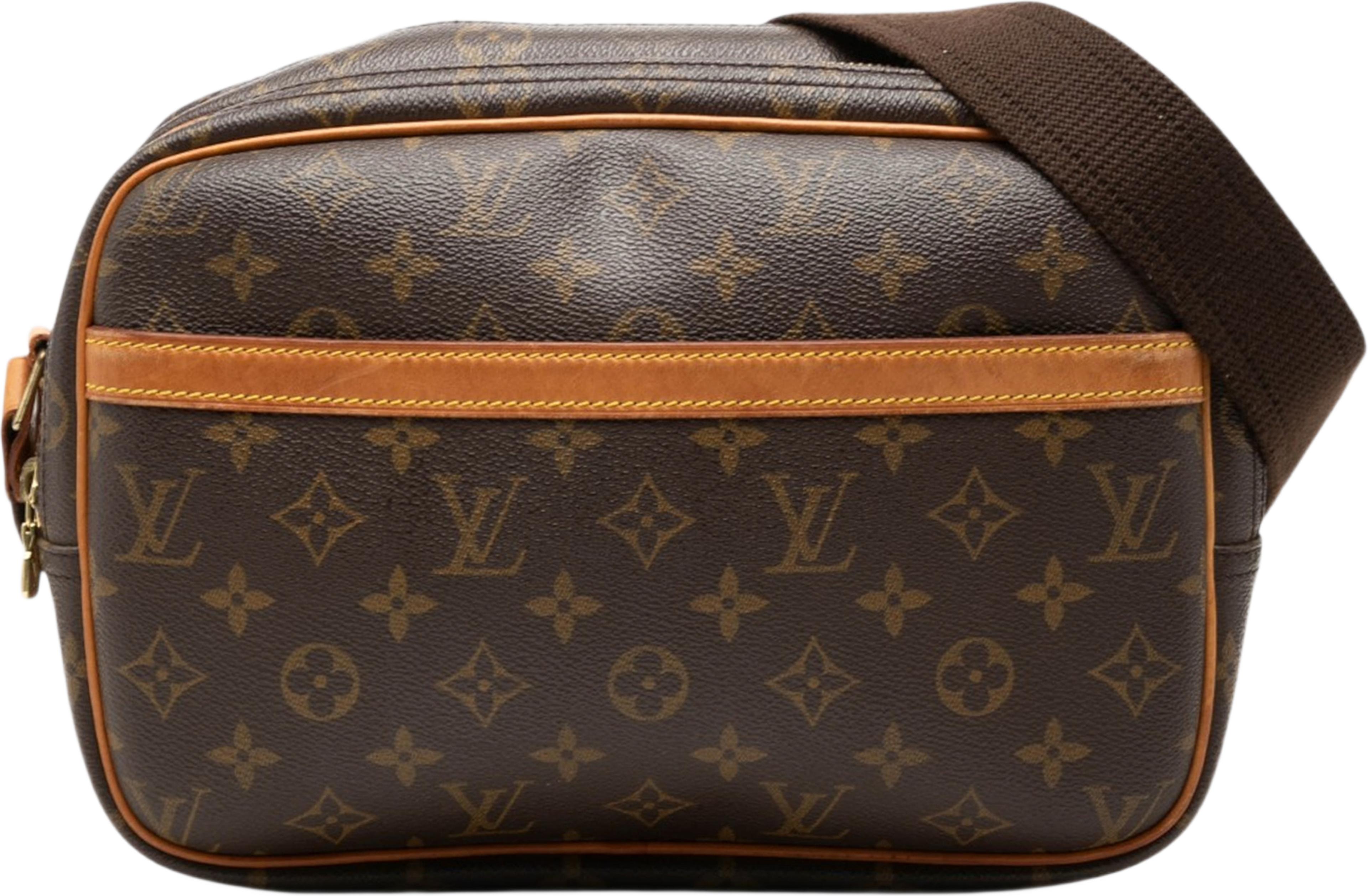 Louis Vuitton Monogram Reporter Pm, från Luxclusif, i färgen brun. Klicka för att öppna bilden i stort format