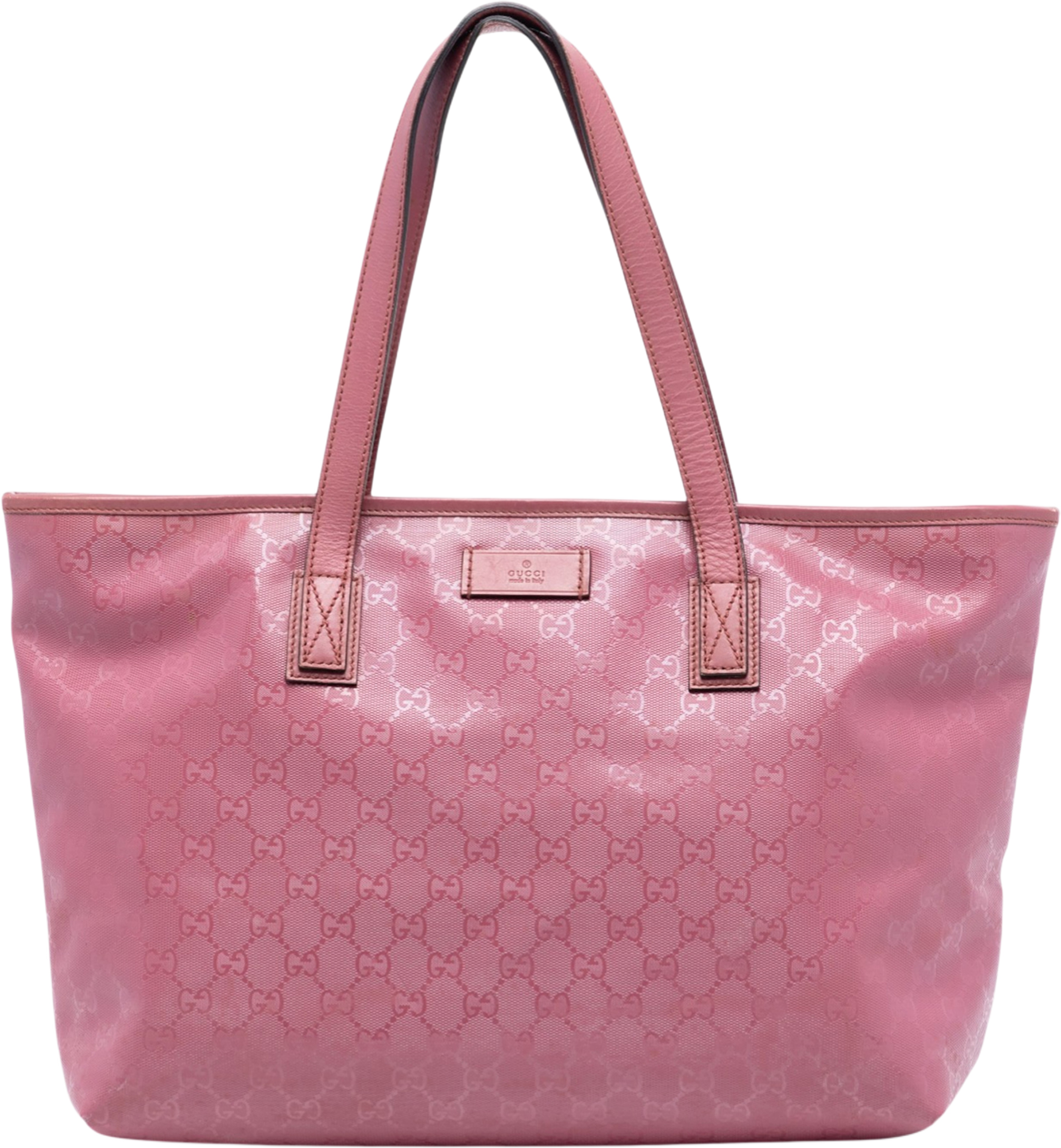 Gucci Medium Gg Imprime Tote, från Luxclusif, i färgen pink. Klicka för att öppna bilden i stort format