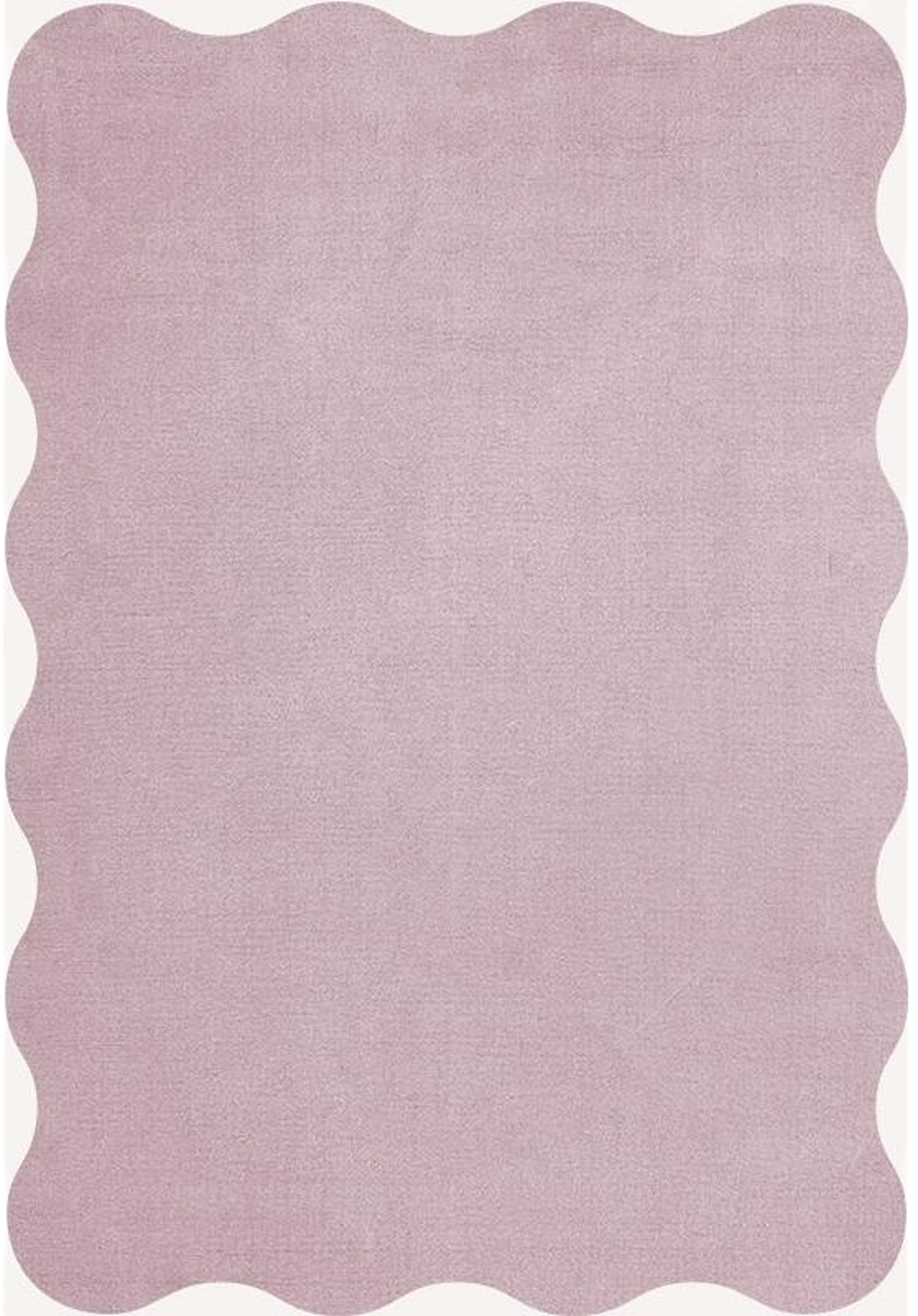 Organic Scallop Ullmatta Pink Lavender