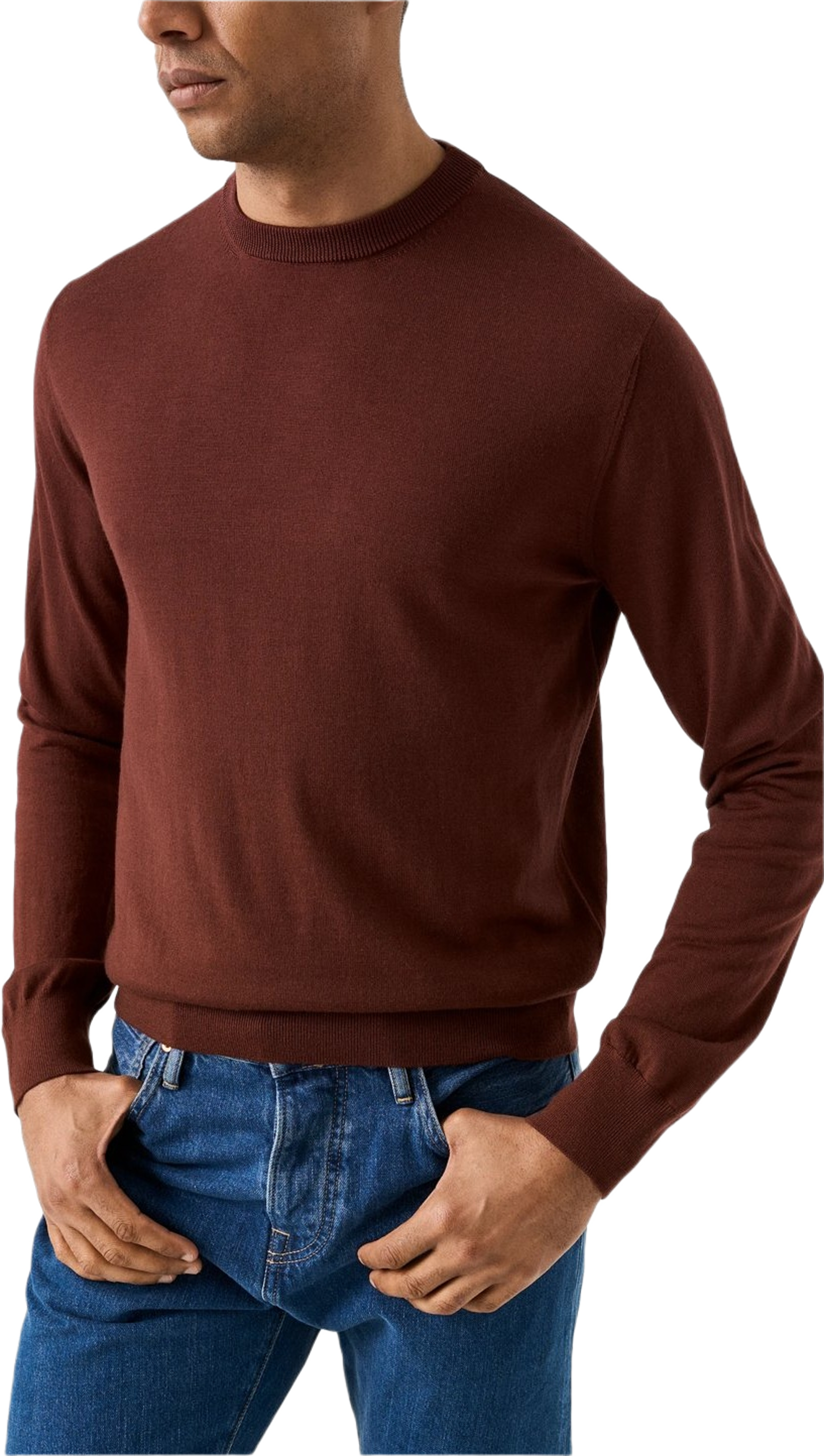 Stickad Crew Neck