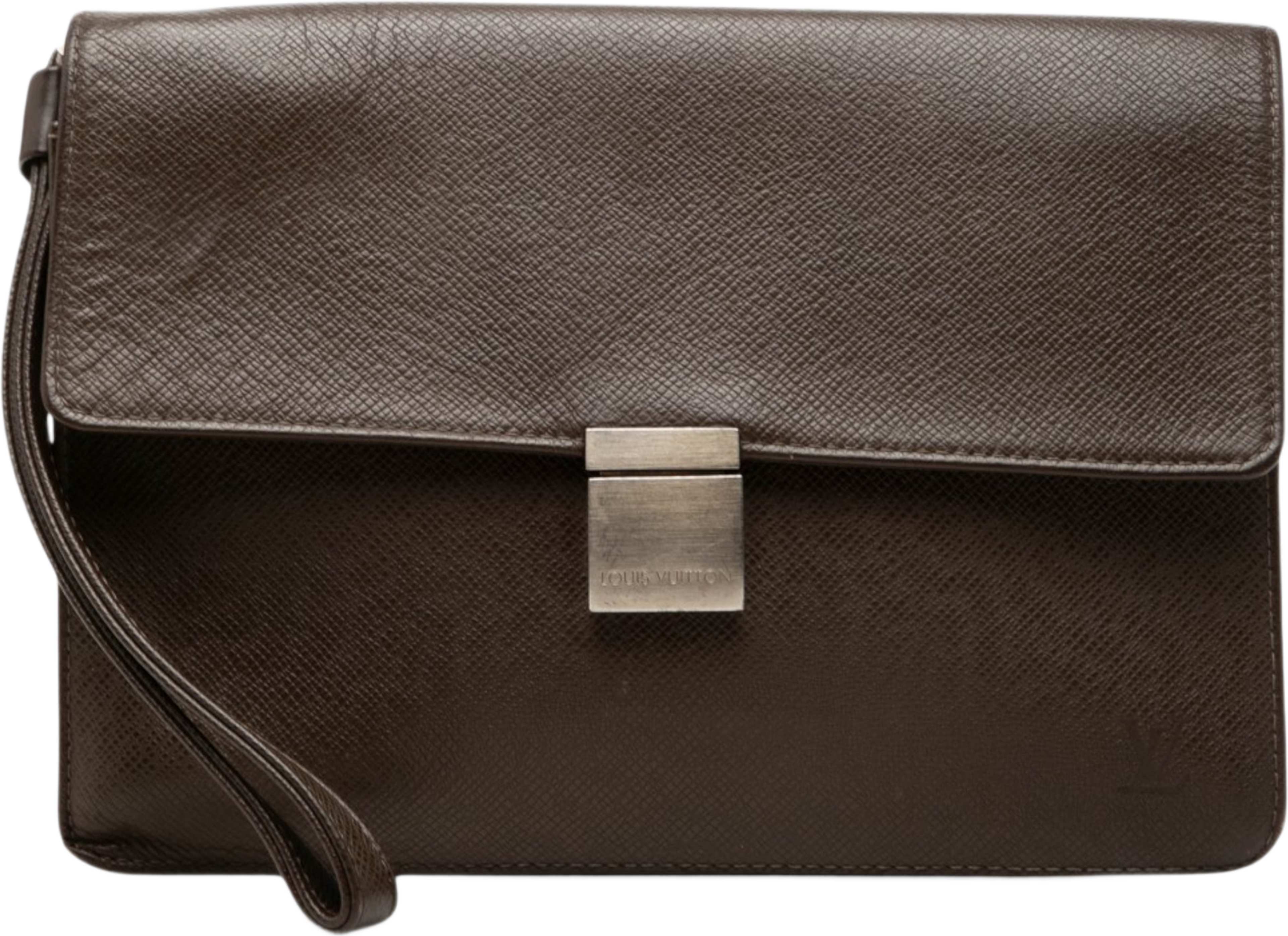 Louis Vuitton Taiga Selenga, från Luxclusif, i färgen brun. Klicka för att öppna bilden i stort format