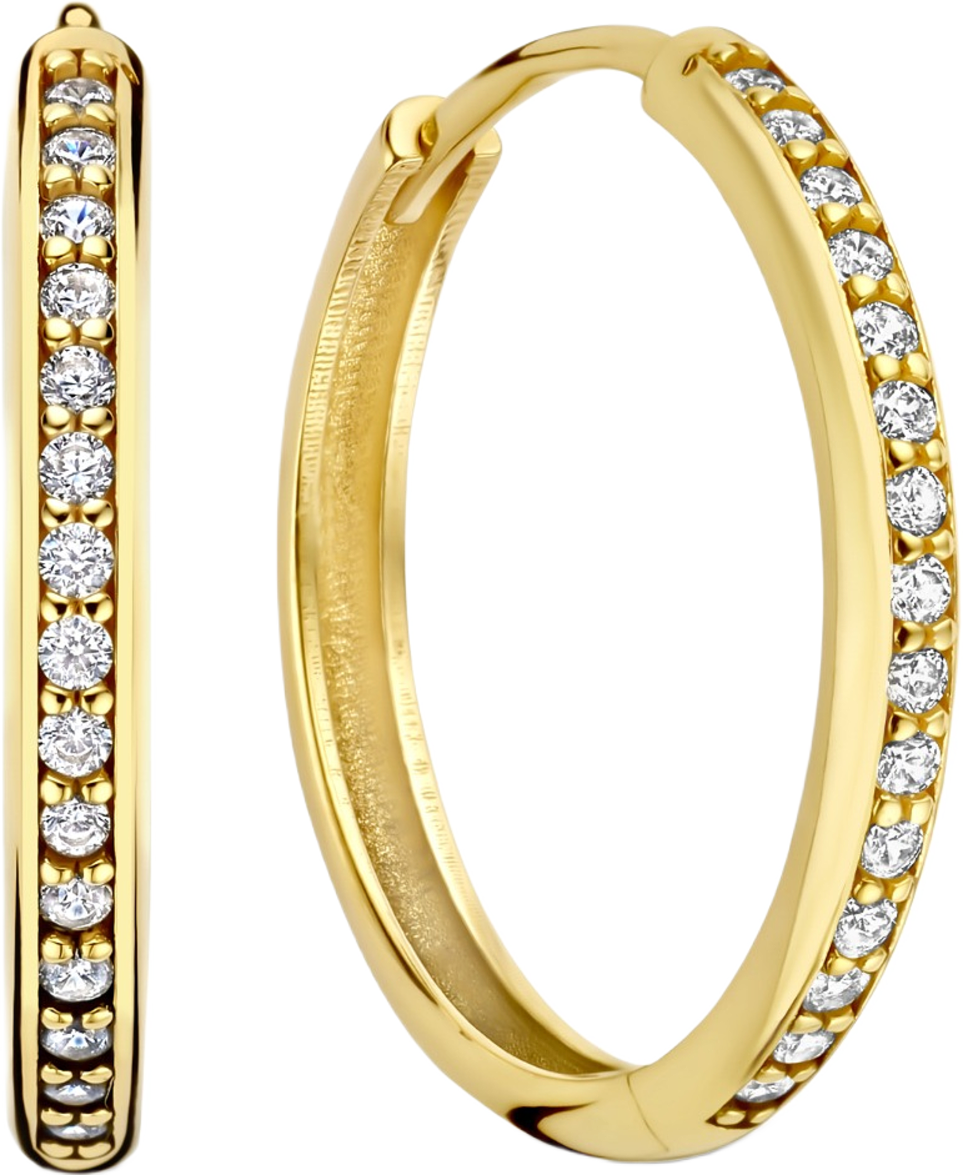 Le Marais 14 Karat Guld Creoler