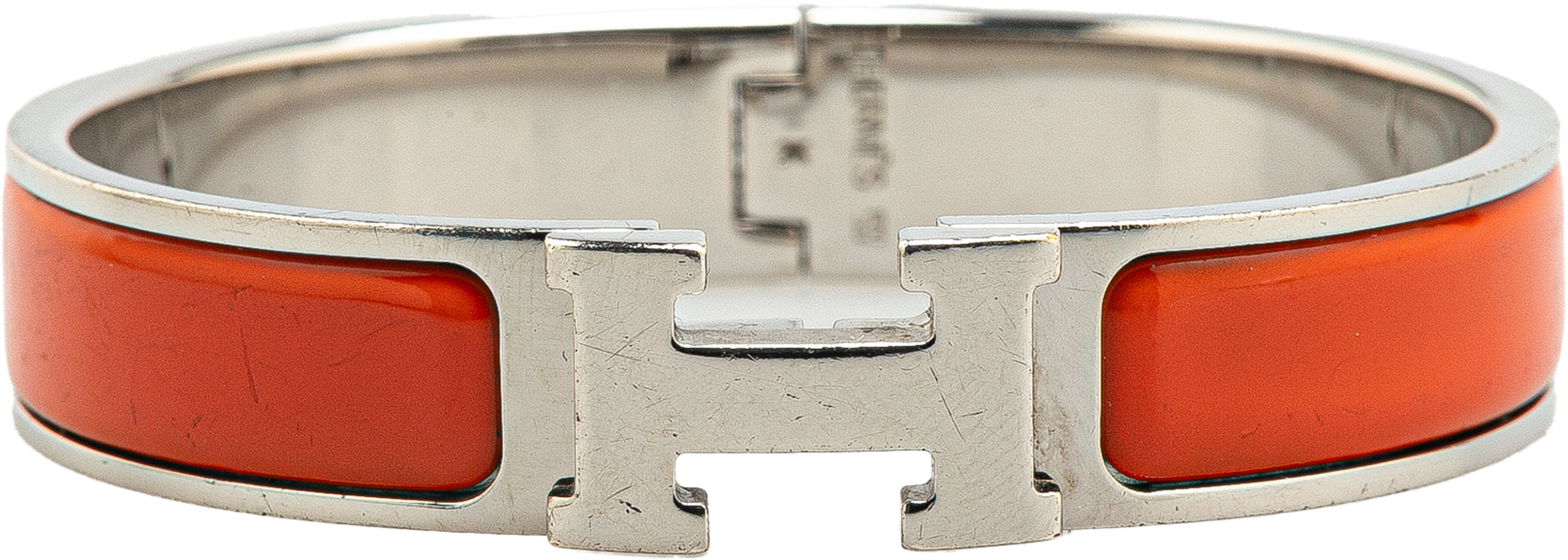 Hermès Narrow Enamel Clic H Bracelet Pm