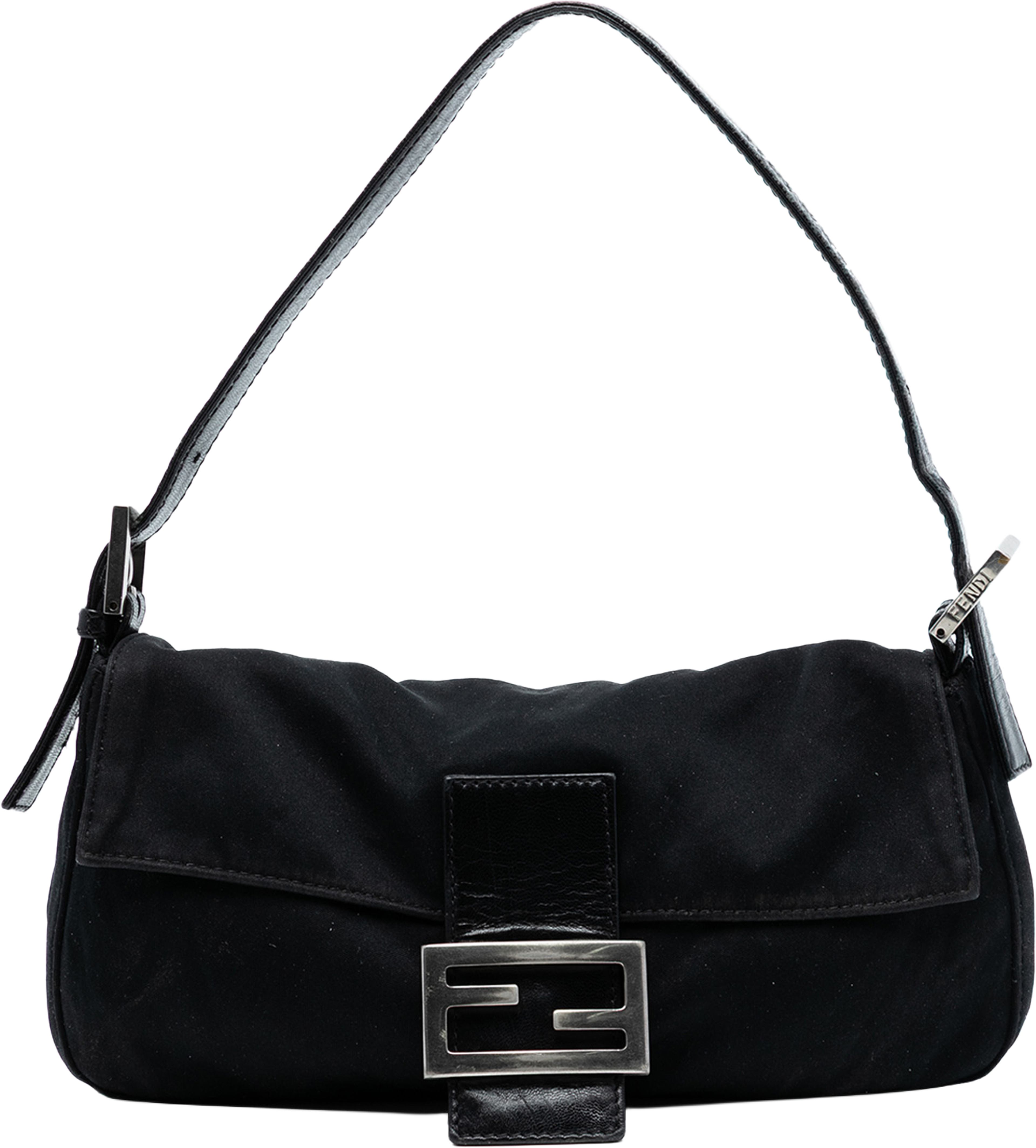 Fendi Neoprene Baguette, från Luxclusif, i färgen black. Klicka för att öppna bilden i stort format