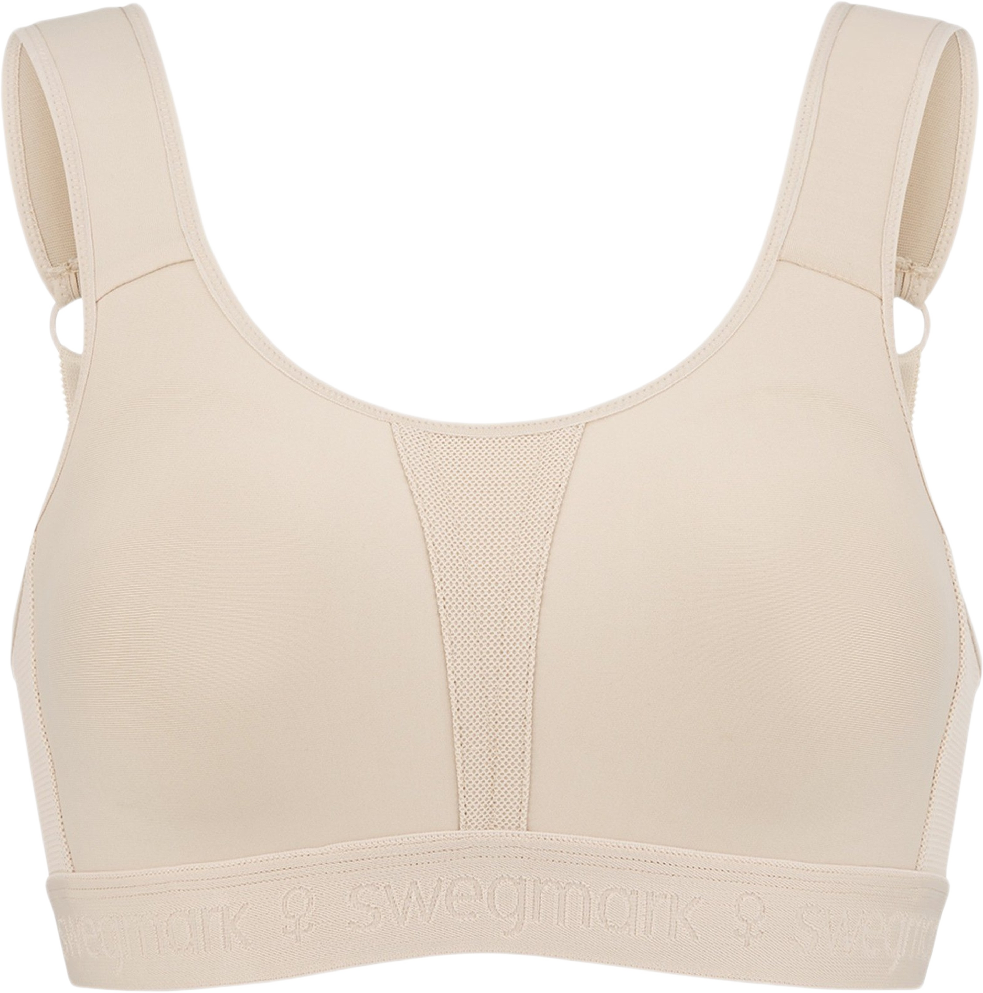 Kimberly Iconic Sport-bh, från Swegmark, i färgen beige. Klicka för att öppna bilden i stort format