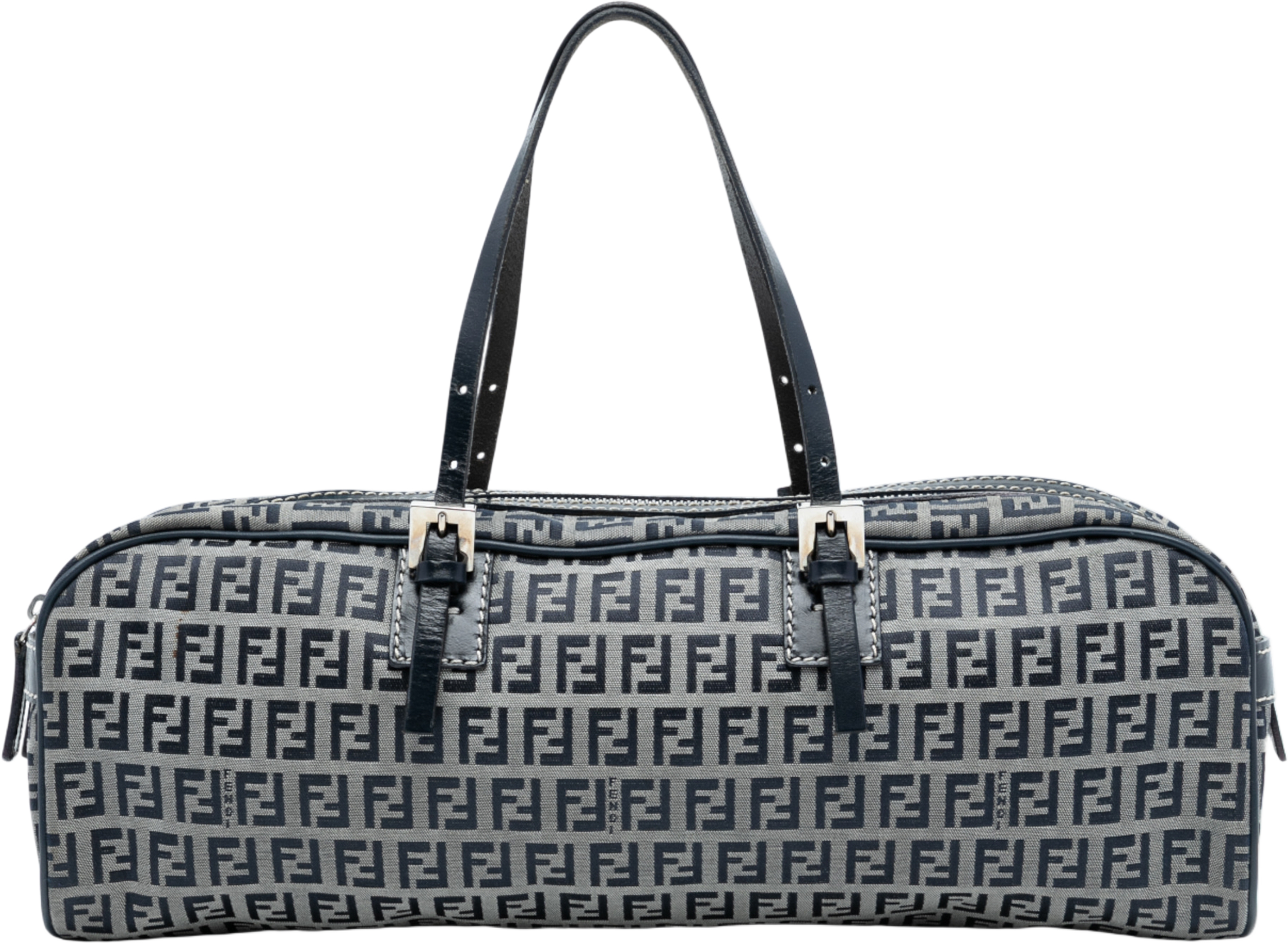 Fendi Zucchino Canvas Handbag, från Luxclusif, i färgen gray. Klicka för att öppna bilden i stort format