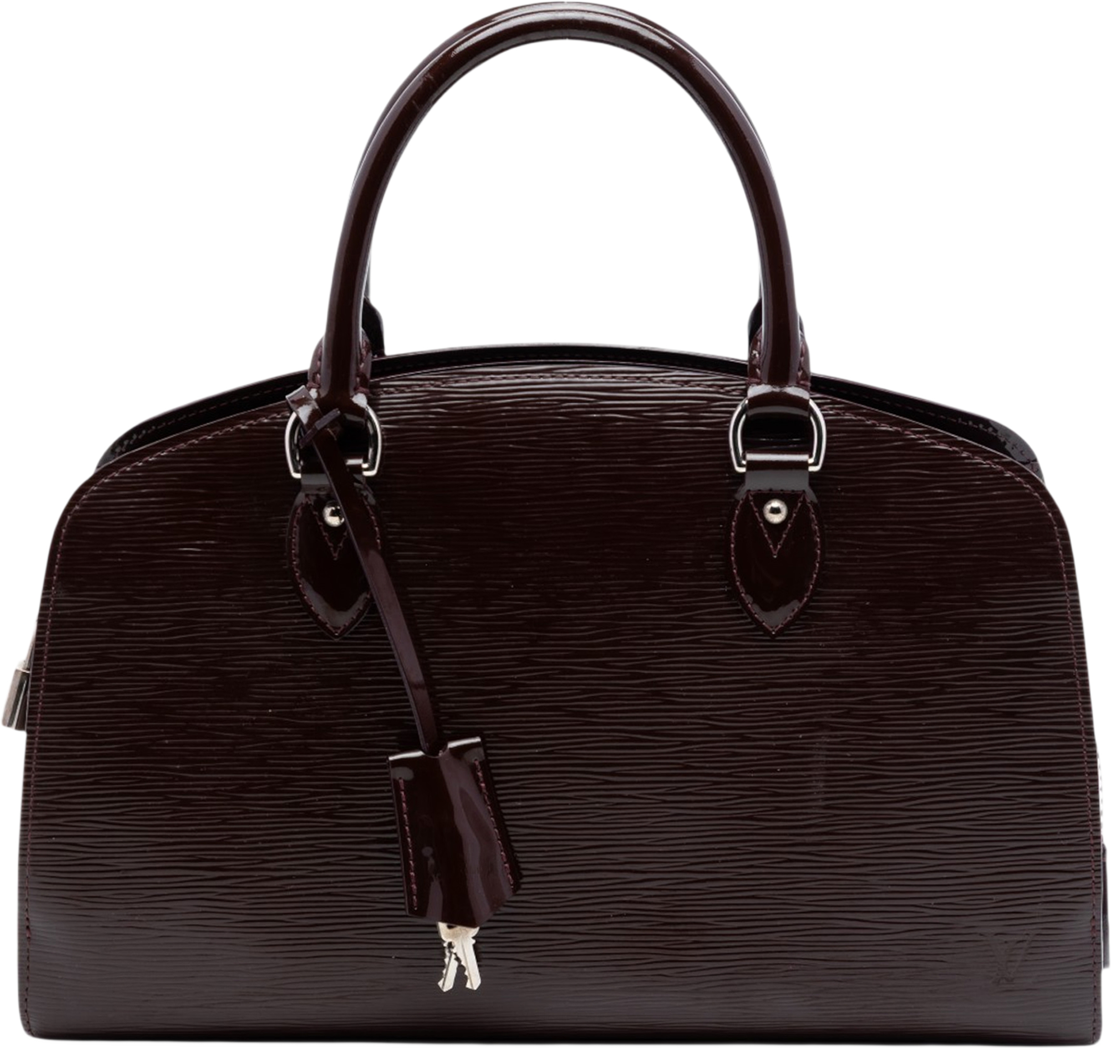 Louis Vuitton Electric Epi Pont Neuf Pm, från Luxclusif, i färgen purpur. Klicka för att öppna bilden i stort format