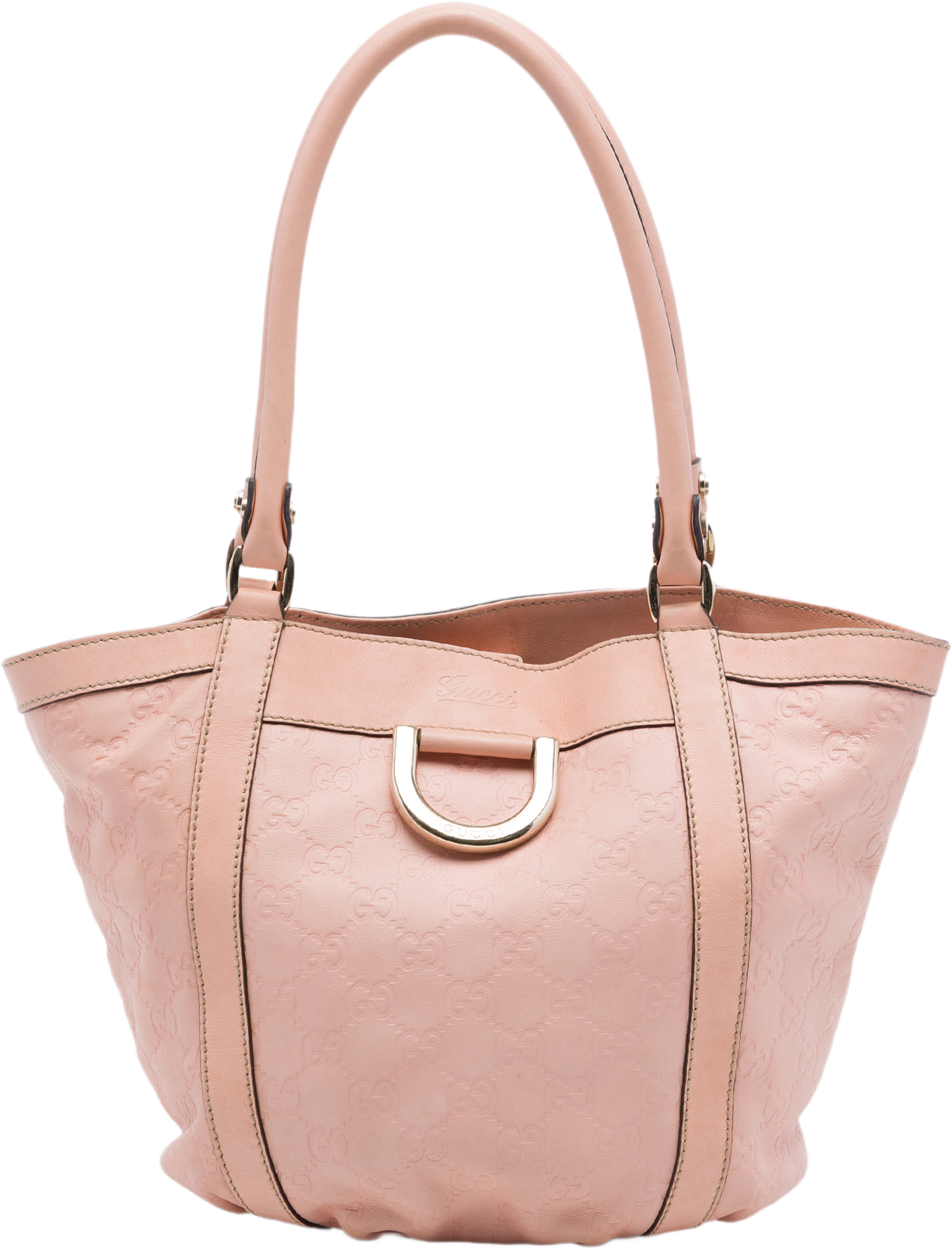 Gucci Guccissima Abbey D Ring Handbag, från Luxclusif, i färgen rosa. Klicka för att öppna bilden i stort format