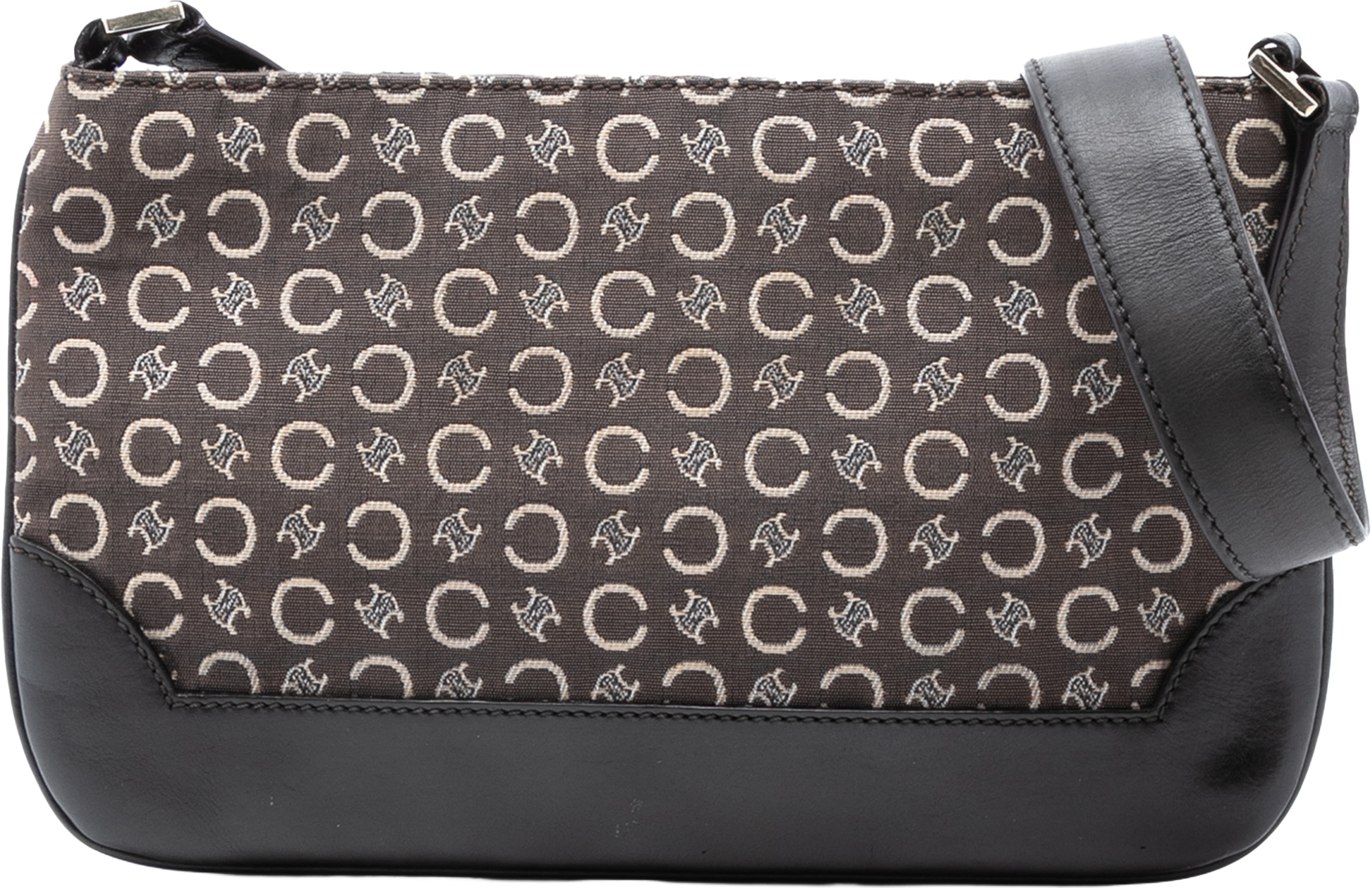 Celine C Macadam Canvas Shoulder Bag, från Luxclusif, i färgen dark brown. Klicka för att öppna bilden i stort format