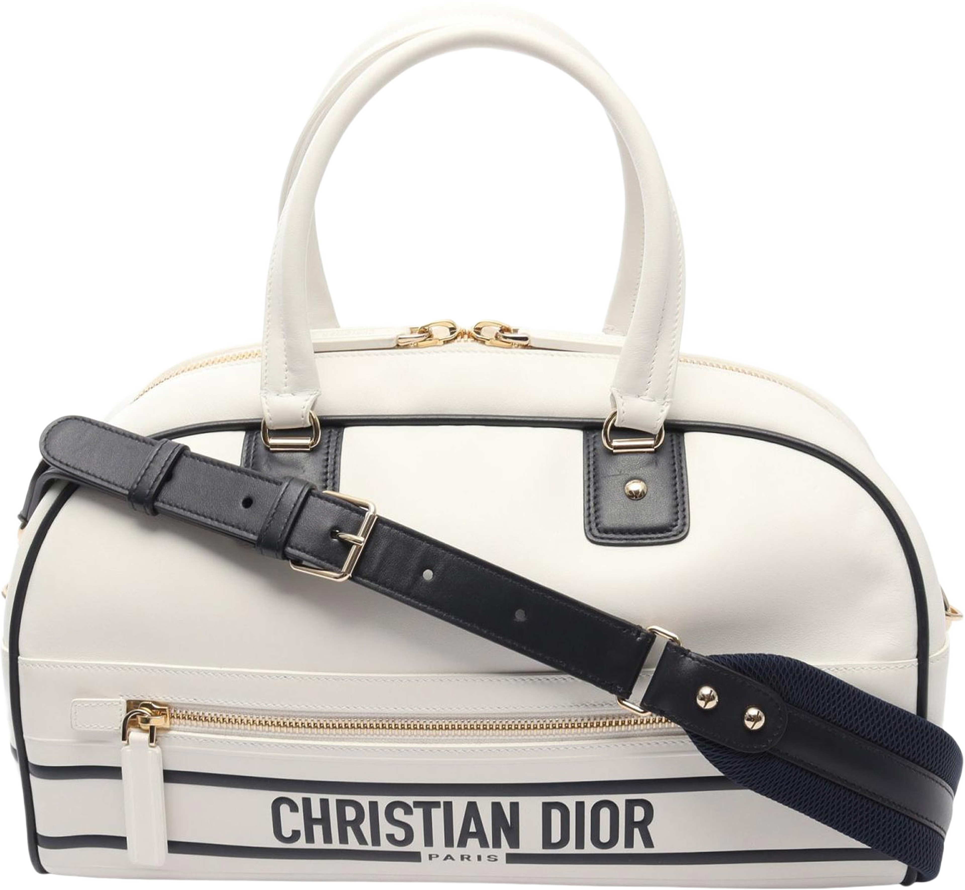 Dior Medium Leather Dior Vibe Bowling Bag