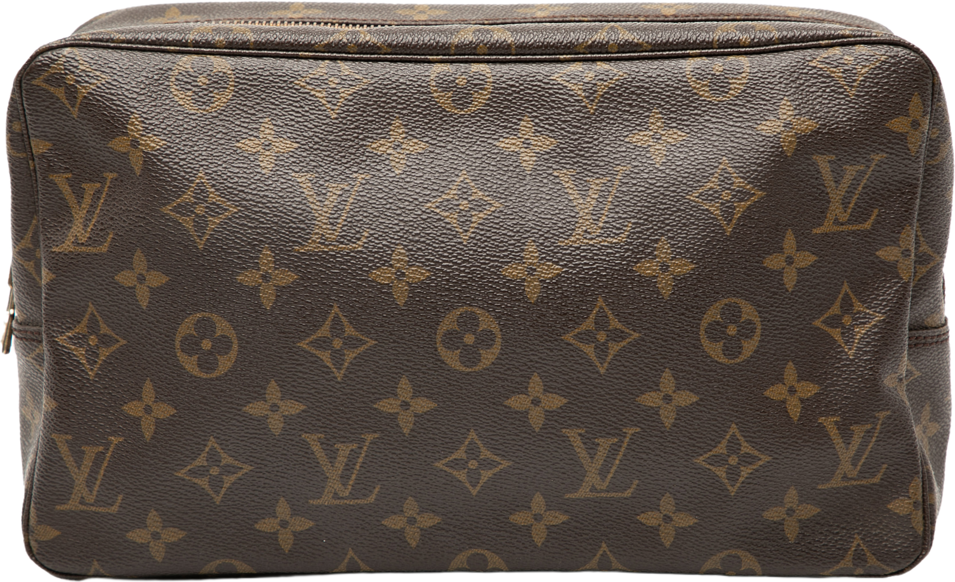 Louis Vuitton Monogram Trousse Toilette 28, från Luxclusif, i färgen brown. Klicka för att öppna bilden i stort format