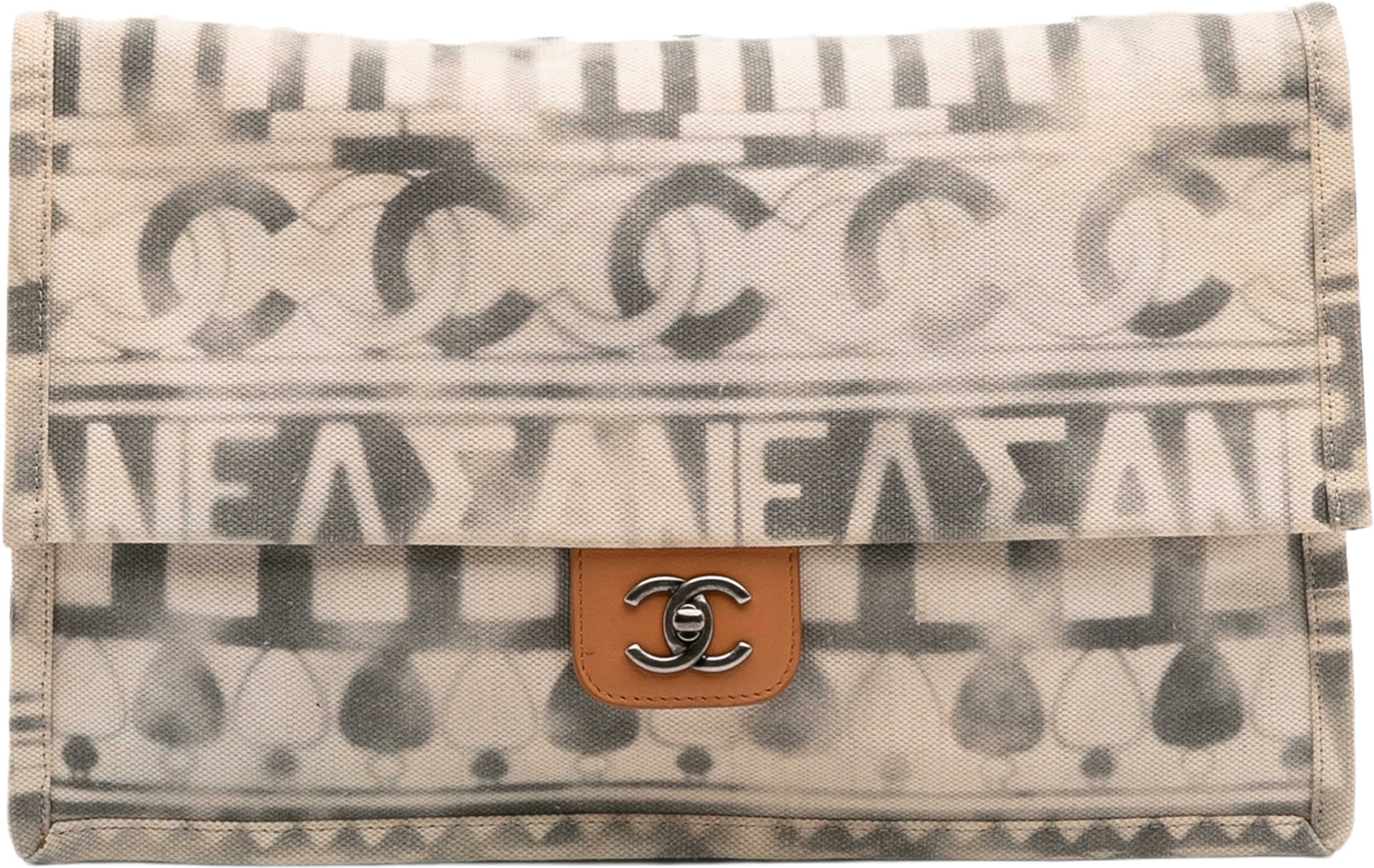 Chanel Canvas Iliad Flap Clutch