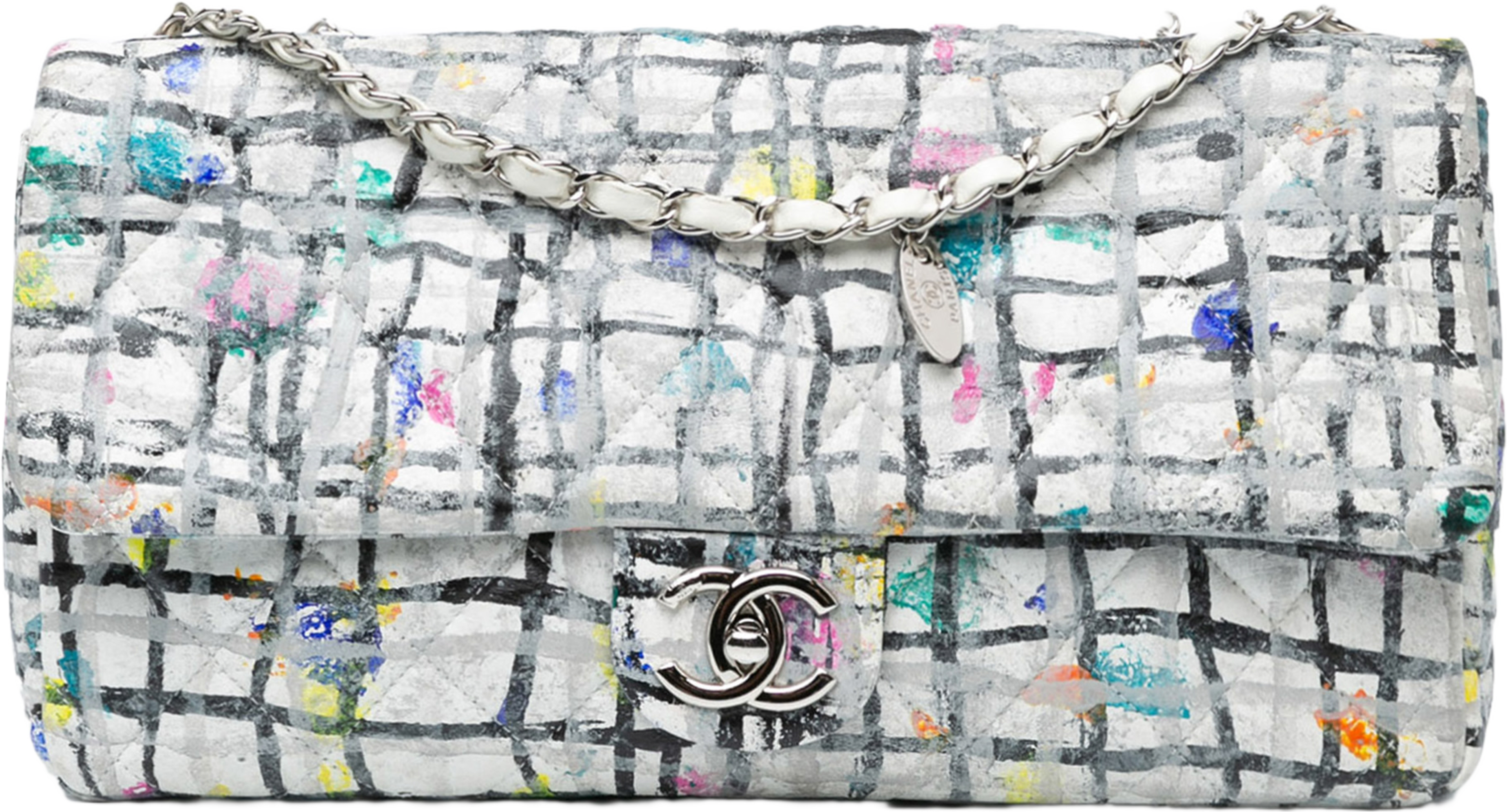 Chanel Medium Calfskin Hand Painted Graffiti Flap