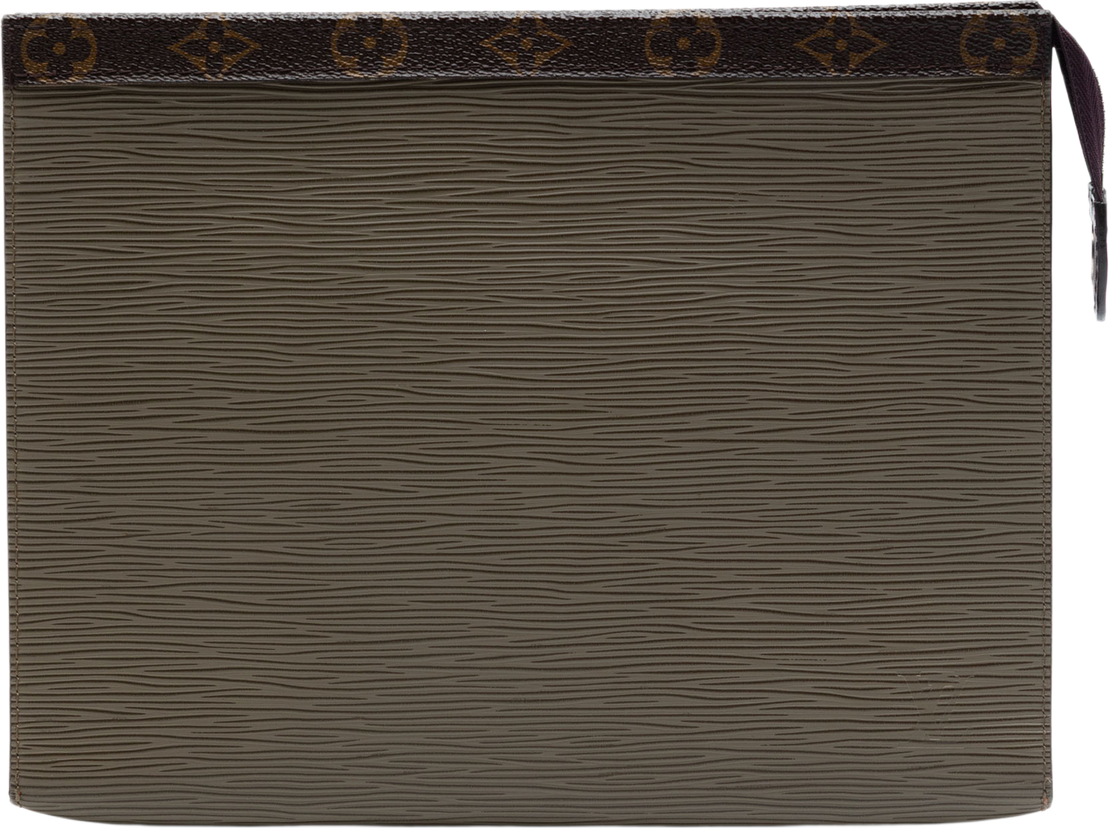 Louis Vuitton Epi Pochette Voyage Mm, från Luxclusif, i färgen dark khaki. Klicka för att öppna bilden i stort format