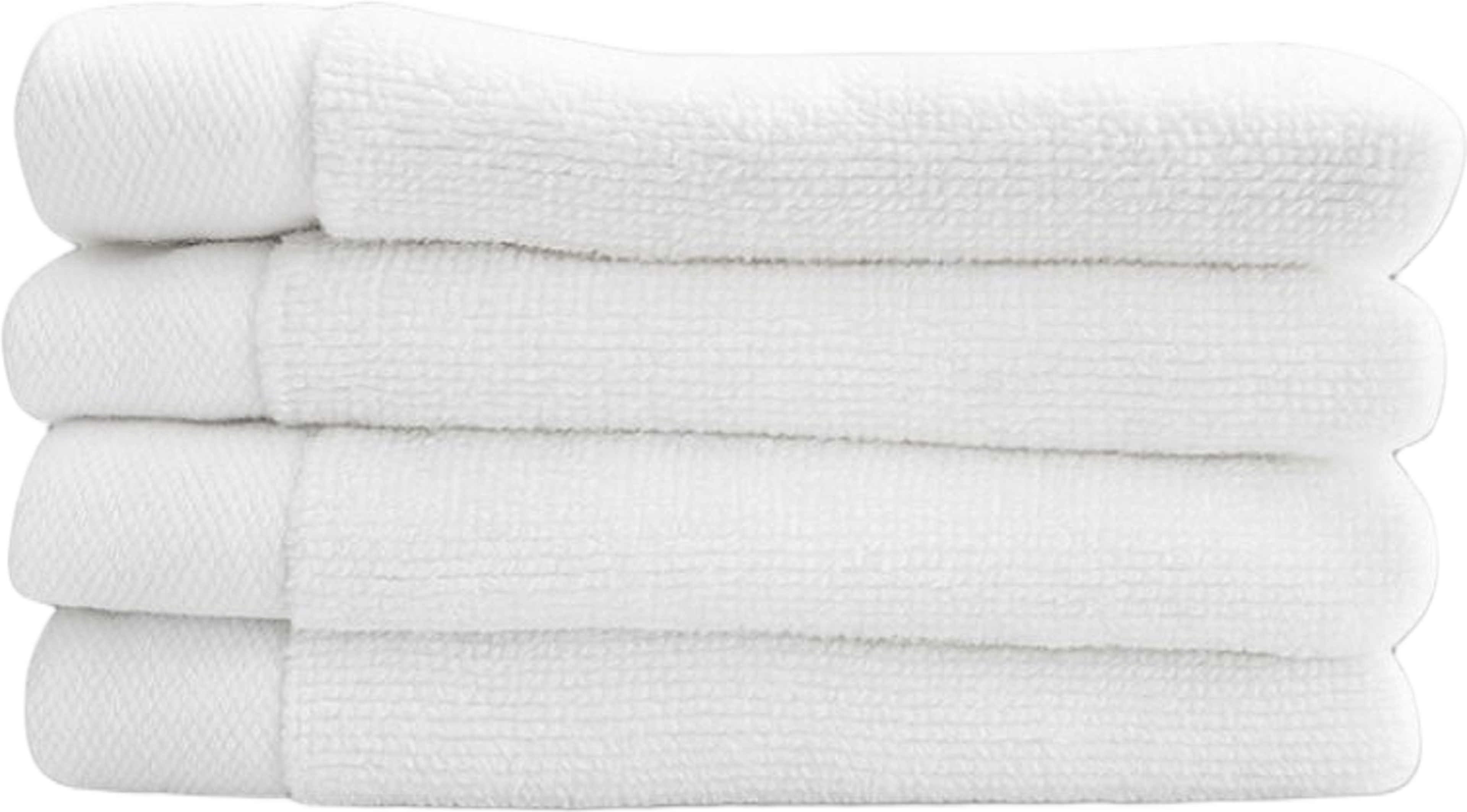 Fluffy Habits - Ansiktshandduk 30x30cm, Set Of 4, från Home of ESS, i färgen white. Klicka för att öppna bilden i stort format