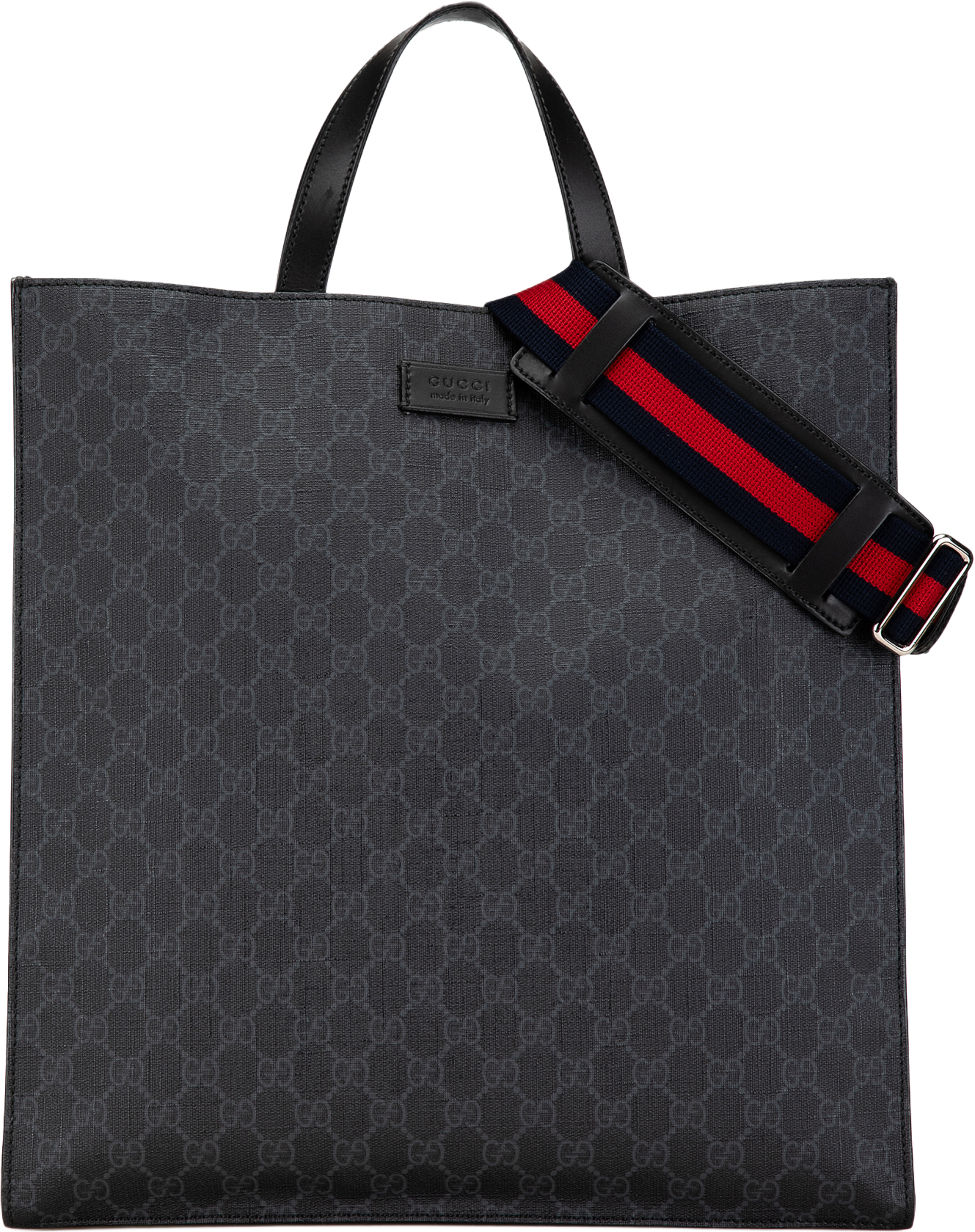 Gucci Gg Supreme Convertible Soft Tote, från Luxclusif, i färgen black. Klicka för att öppna bilden i stort format