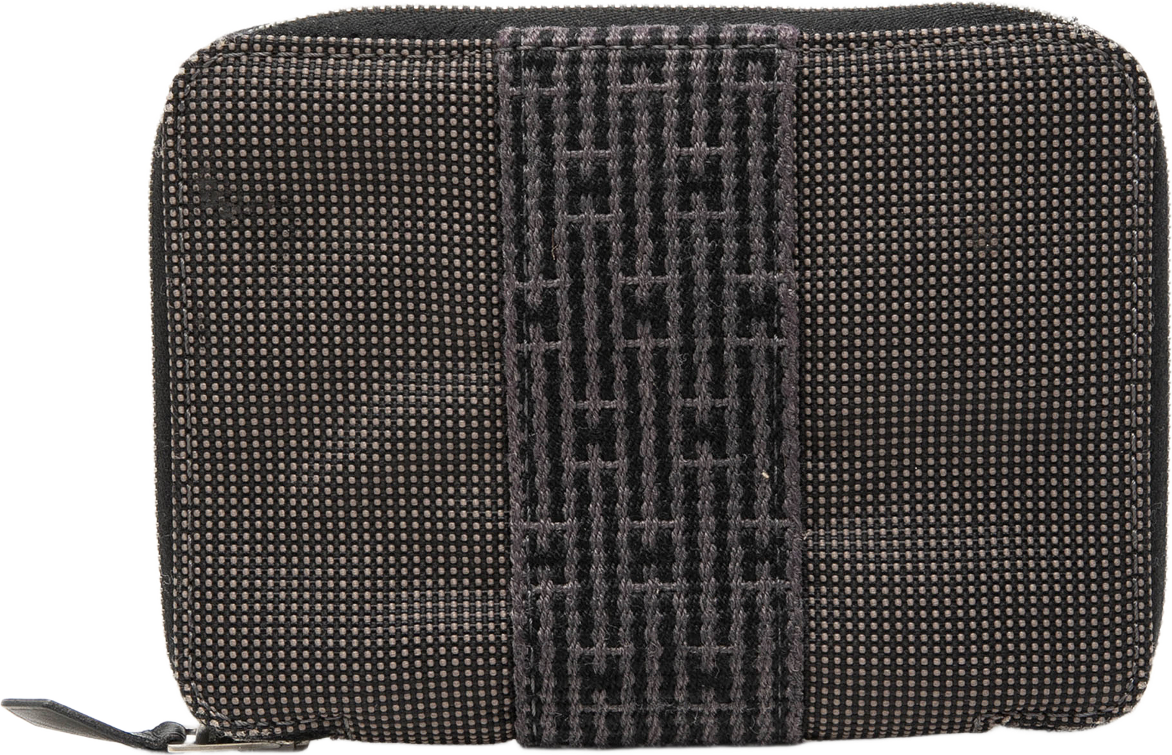 Hermès Toile Herline Zip Wallet, från Luxclusif, i färgen dark gray. Klicka för att öppna bilden i stort format