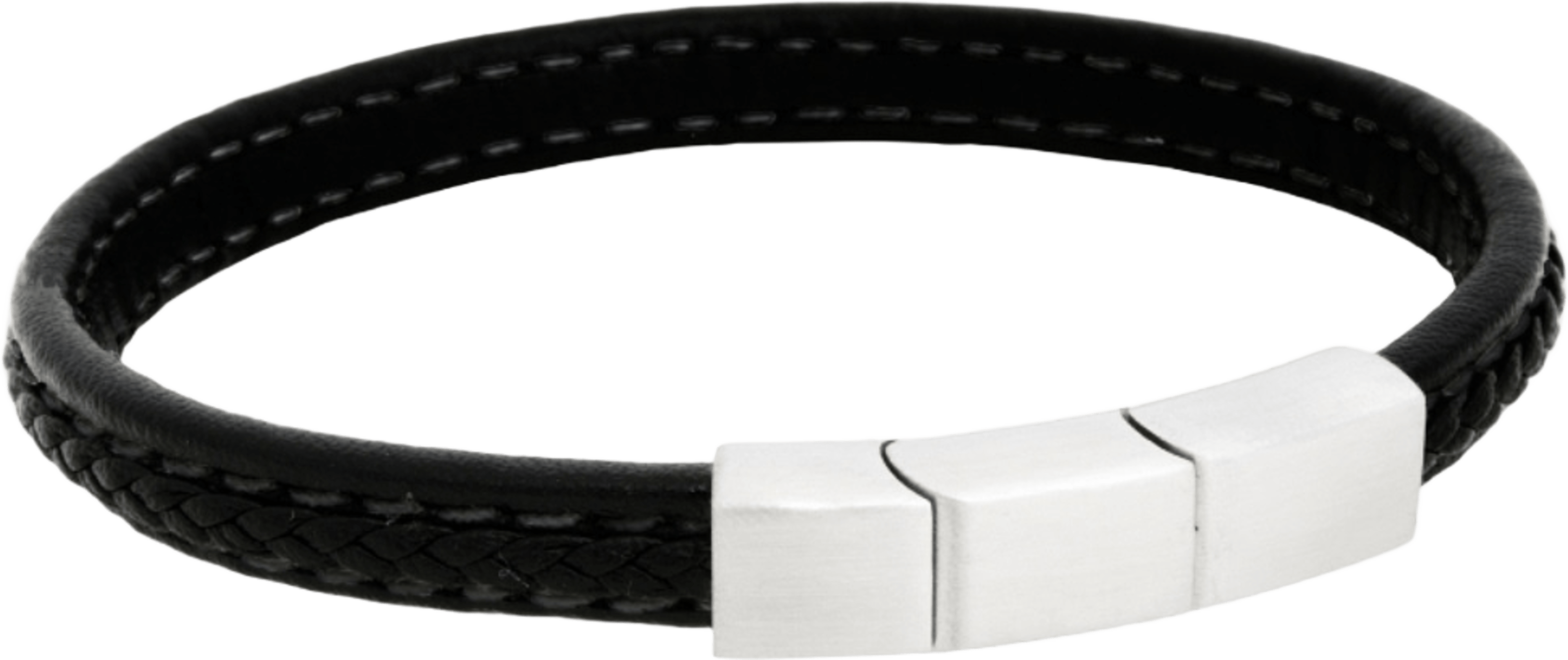 Lex Leather Bracelet Black