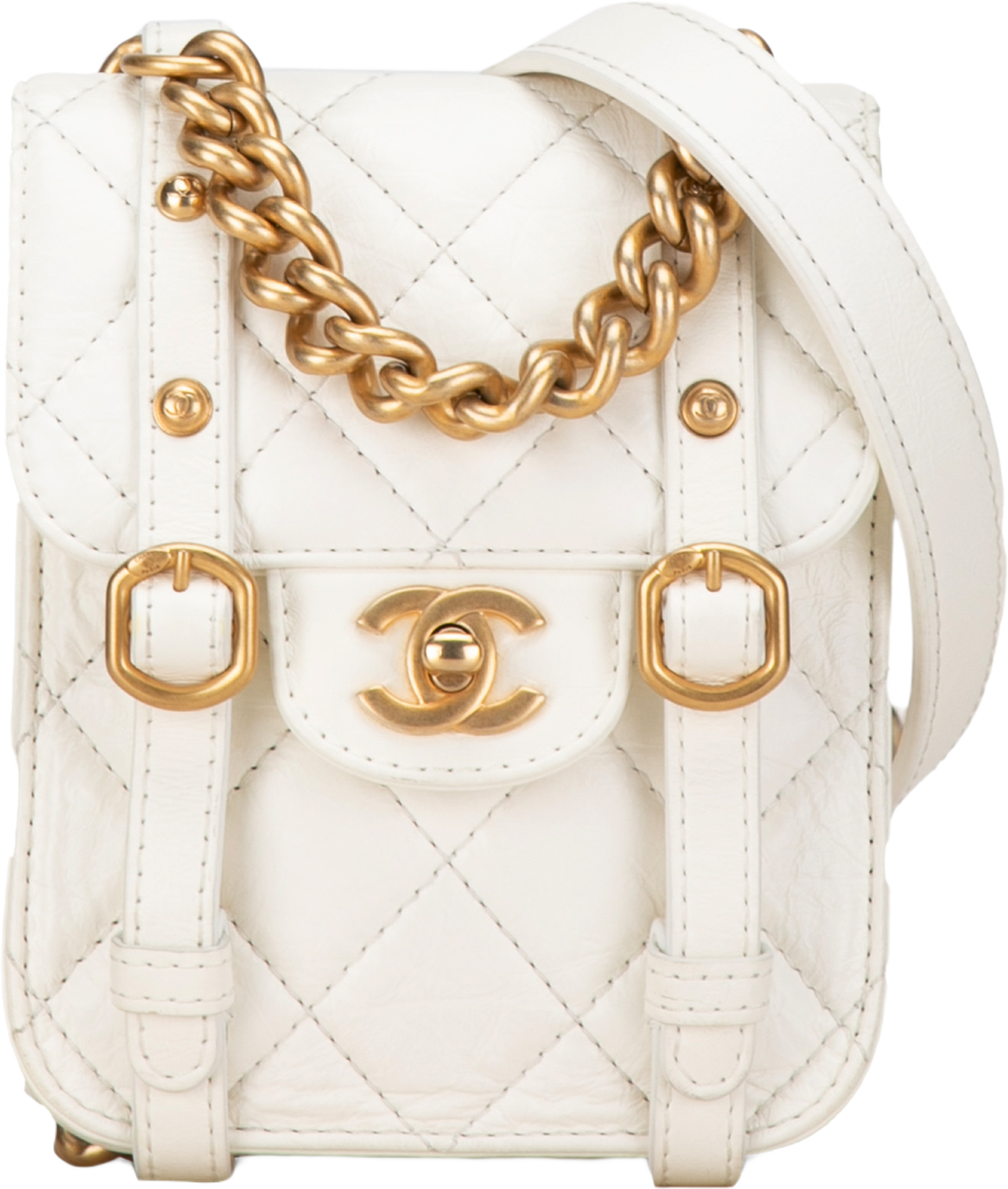 Chanel Mini Crinkled Calfskin City School Flap